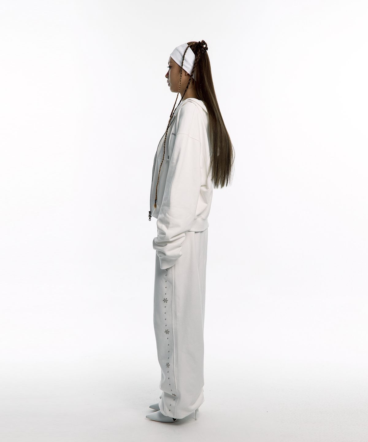 카시코(KASHIKO) Kashiko Comfy : Monk Trousers White
