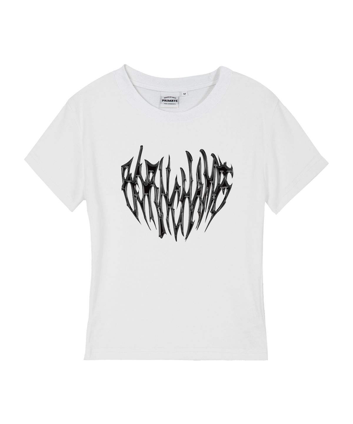 본챔스(BORN CHAMPS) [4 COLORS] HEART TRIBAL CHROME 여성 슬림핏 반팔티셔츠 B25ST78