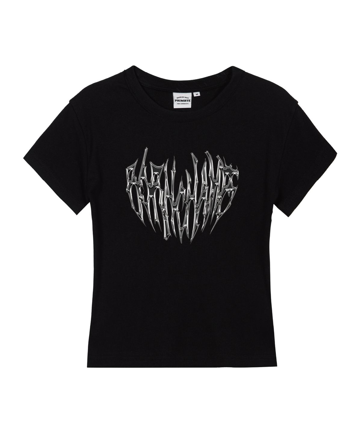 본챔스(BORN CHAMPS) [4 COLORS] HEART TRIBAL CHROME 여성 슬림핏 반팔티셔츠 B25ST78