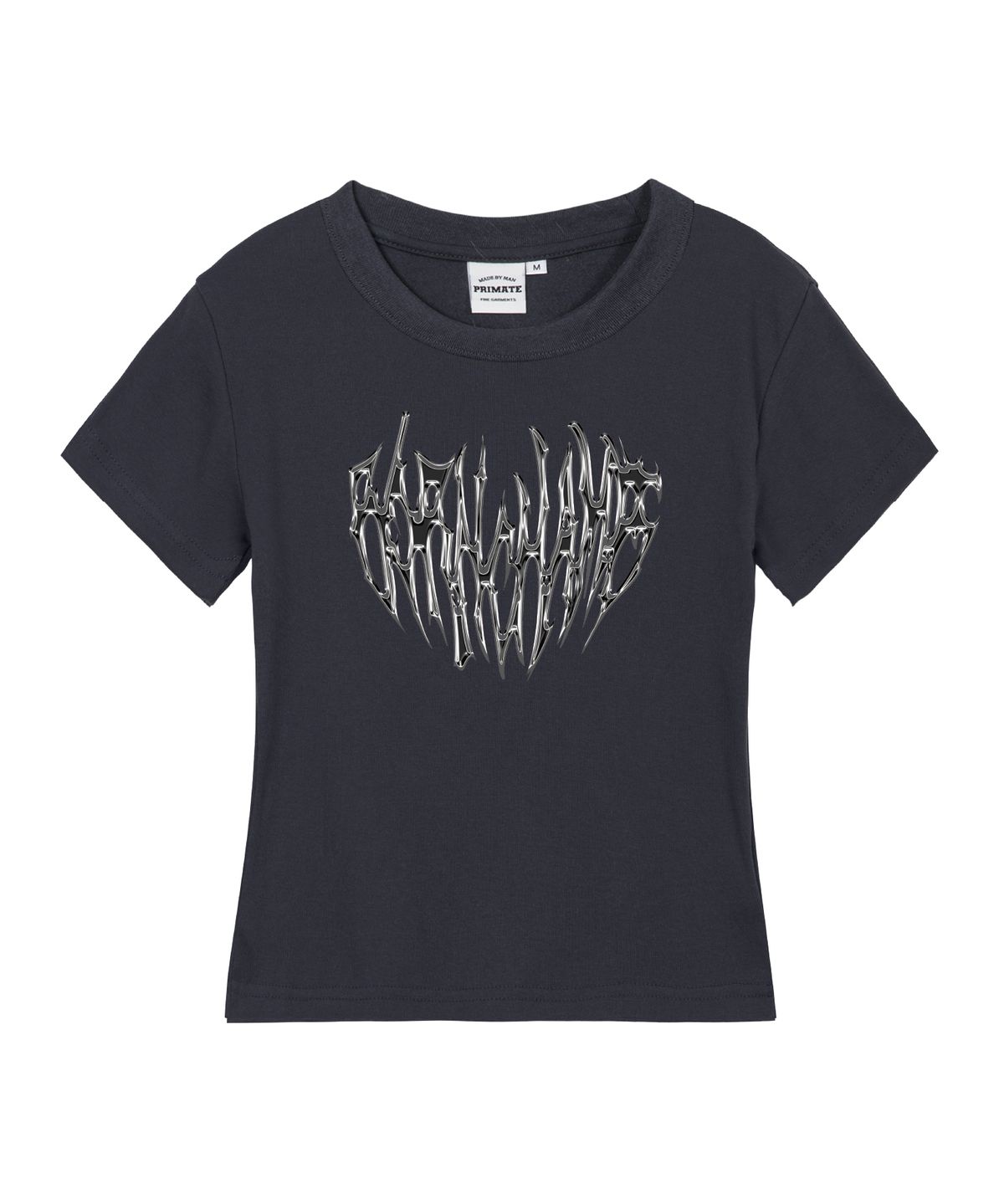 본챔스(BORN CHAMPS) [4 COLORS] HEART TRIBAL CHROME 여성 슬림핏 반팔티셔츠 B25ST78