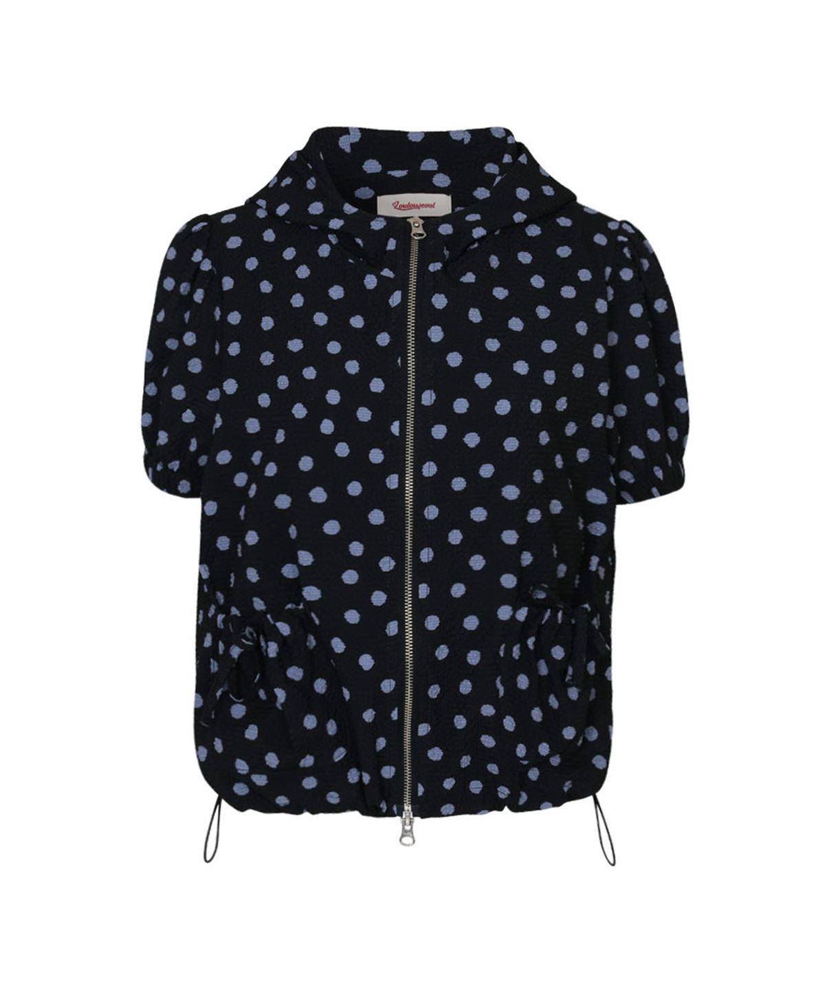 루루서울(LOULOUSEOUL) Dot Puff Hoodie(Black)
