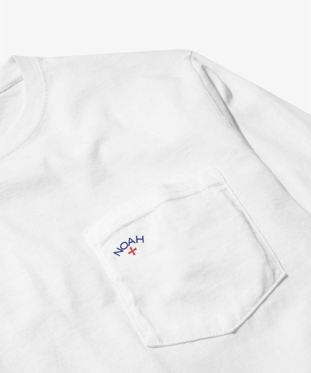 노아(NOAH) (U) 클래식 롱 슬리브 포켓 티 화이트 CLASSIC LONG SLEEVE POCKET TEE WHITE