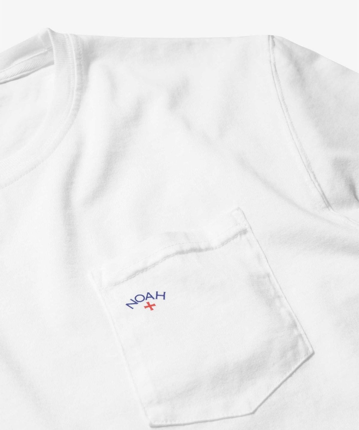 노아(NOAH) (U) 코어 로고 포켓 티 화이트 CORE LOGO POCKET TEE WHITE