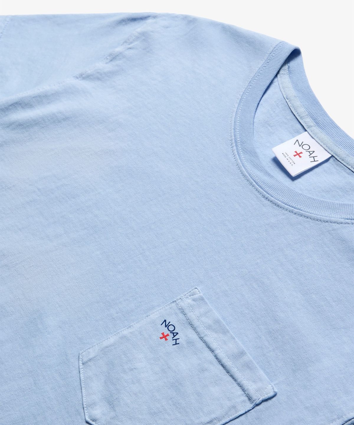 노아(NOAH) (U) 코어 로고 포켓 티 스카이 블루 CORE LOGO POCKET TEE SKY BLUE