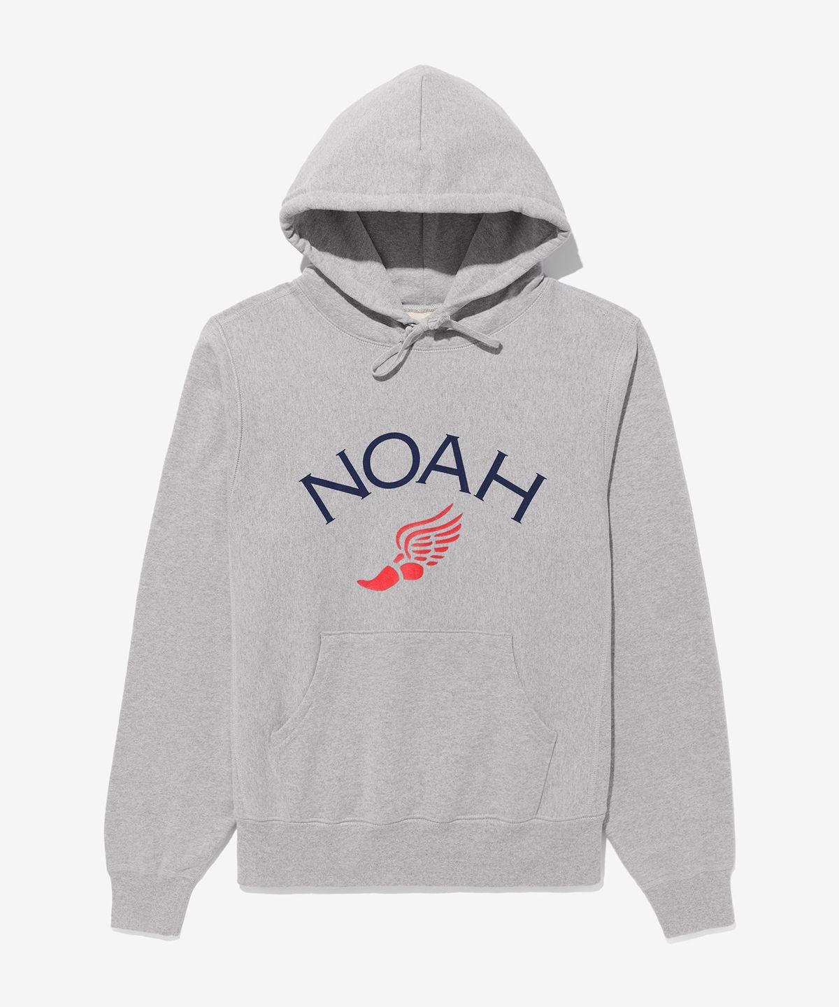 노아(NOAH) (U) 윙 풋 코어 로고 후디 헤더 그레이 WING FOOT CORE LOGO HOODIE HEATHER GREY