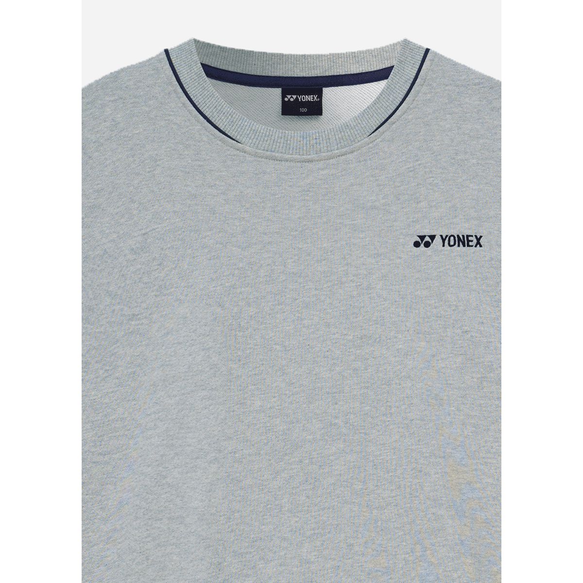 요넥스(YONEX) 251TL002U 멜란지 그레이 공용 스포티 무드 맨투맨