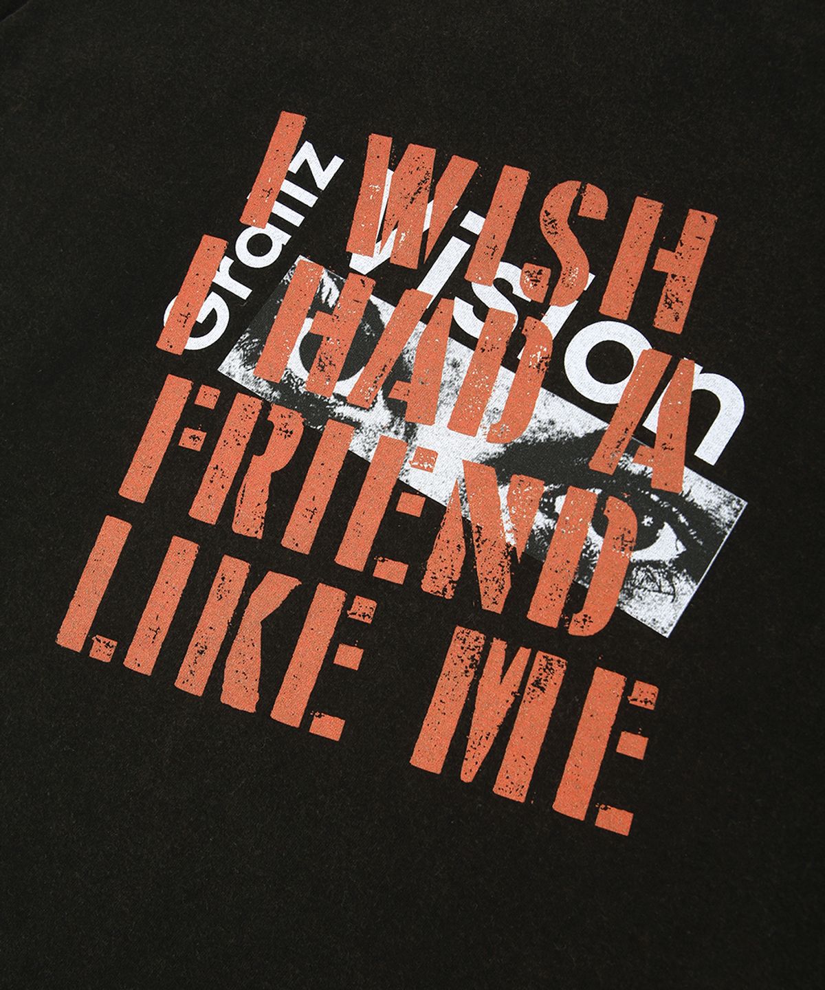 그레일즈(GRAILZ) VISION WASHED T-SHIRTS [WASHED BLACK]