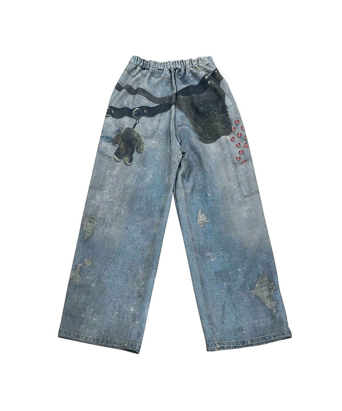 그레일즈(GRAILZ) KEY CHAIN ILLUSION SWEATPANTS [BLUE]