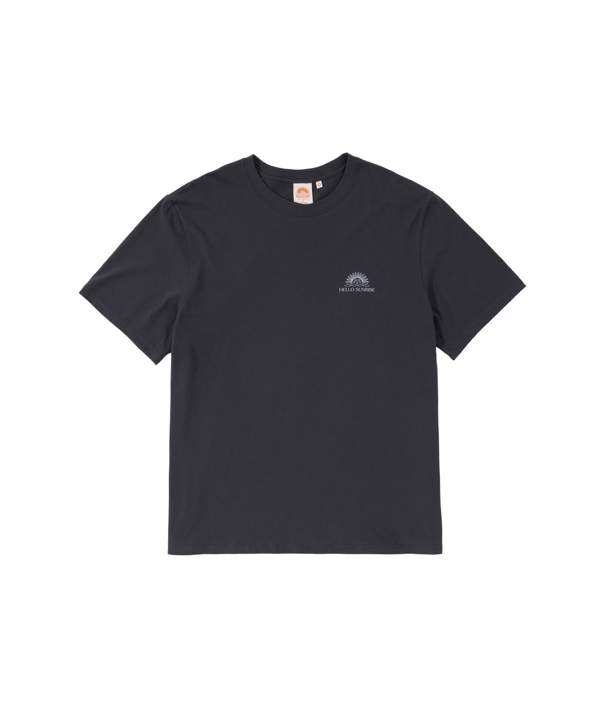 헬로 선라이즈(HELLO SUNRISE) Mini OG Logo Tee_Charcoal & White