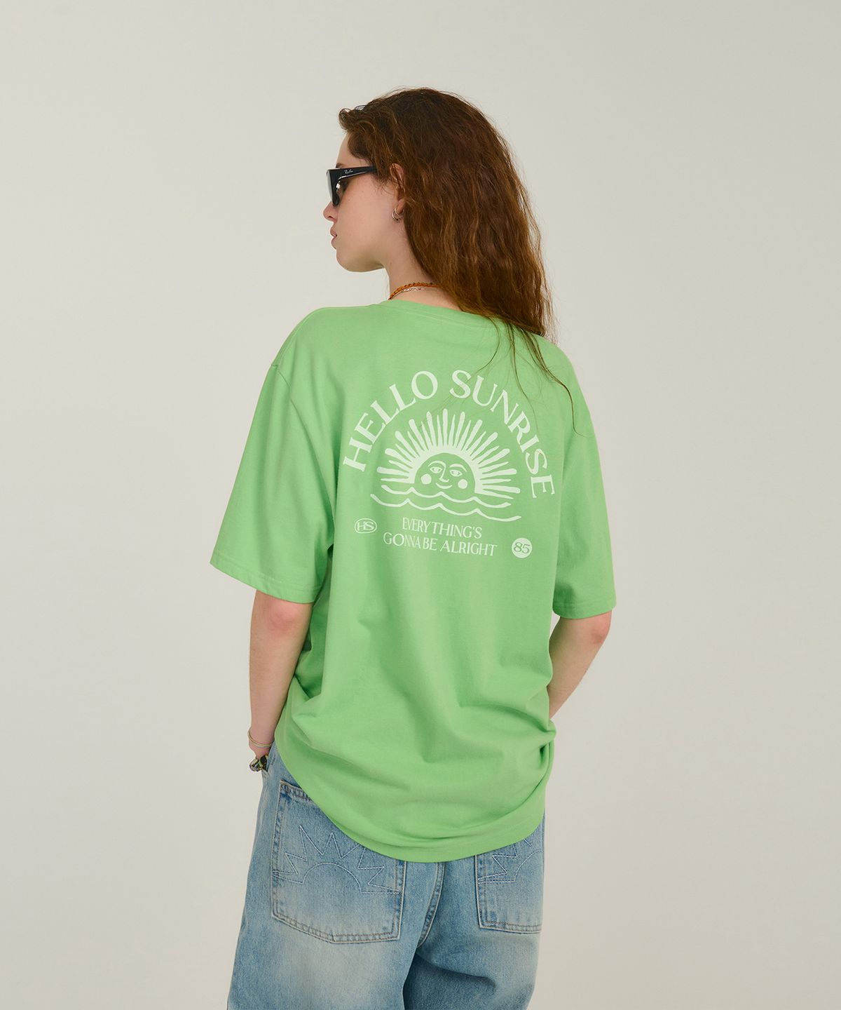 헬로 선라이즈(HELLO SUNRISE) Mini OG Logo Tee_Light Green