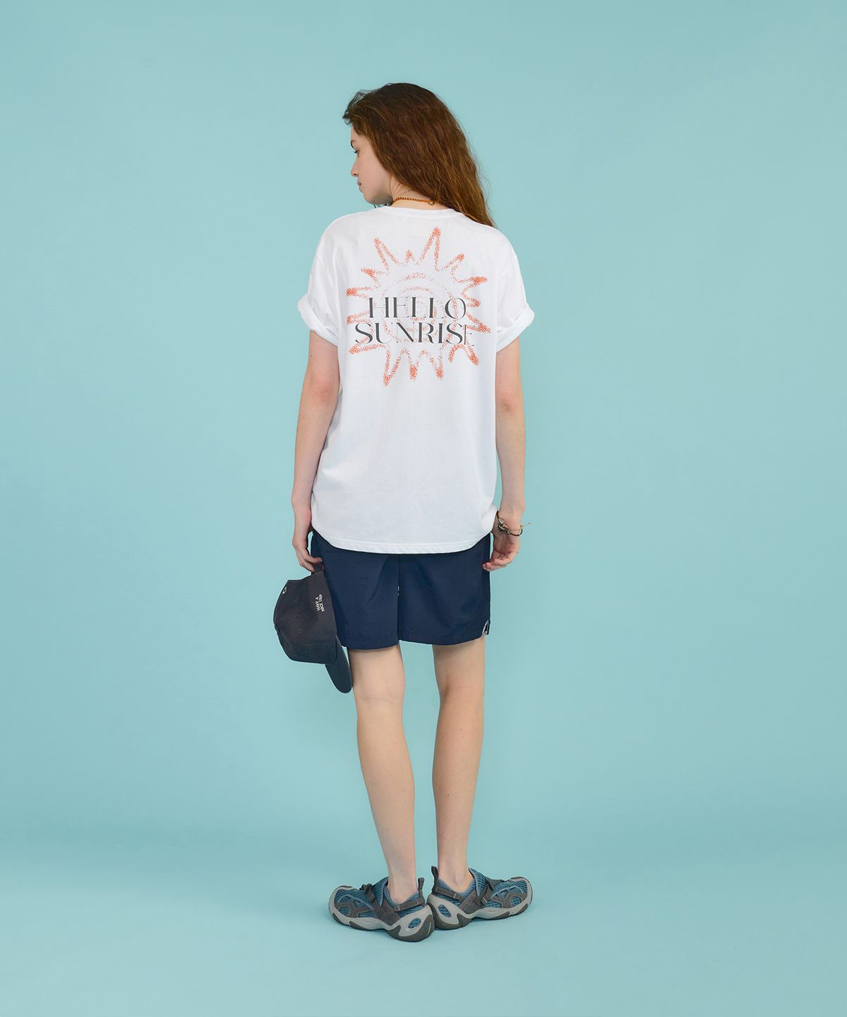 헬로 선라이즈(HELLO SUNRISE) HS Sunburst Icon Tee _White