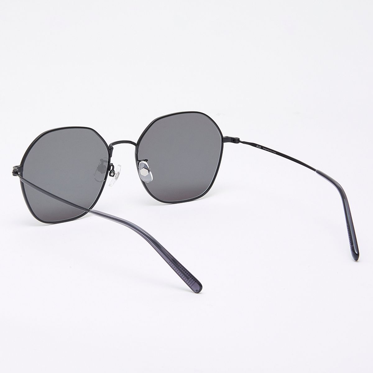 알로아이웨어(ALO EYEWEAR) [Air Titanium] AL2503 0909M 에어티타늄 헥사곤 블랙 선글라스