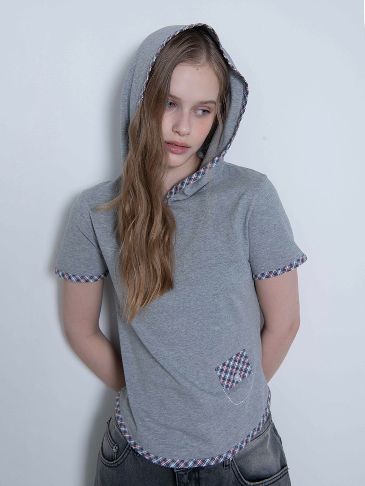 오피쉬(OAFISH) POCKET STITCH HOODIE, MELANGE