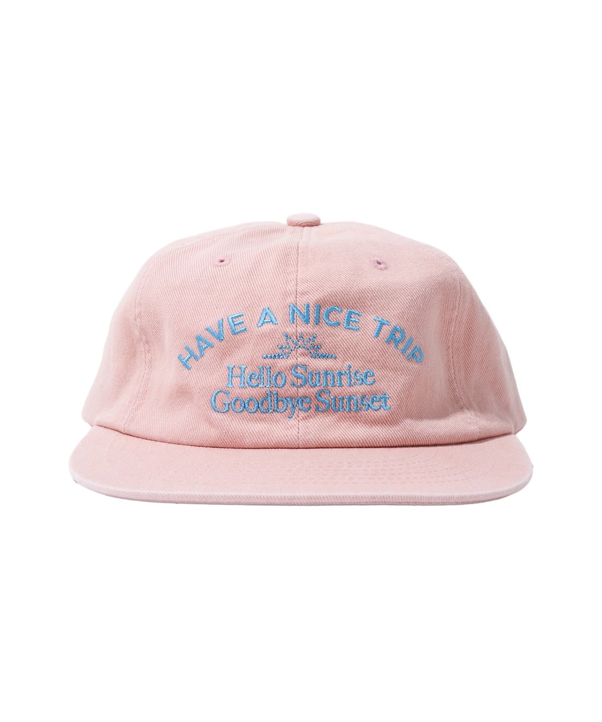 헬로 선라이즈(HELLO SUNRISE) Washed Typo Arch Logo 6panel Cap_Coral Pink