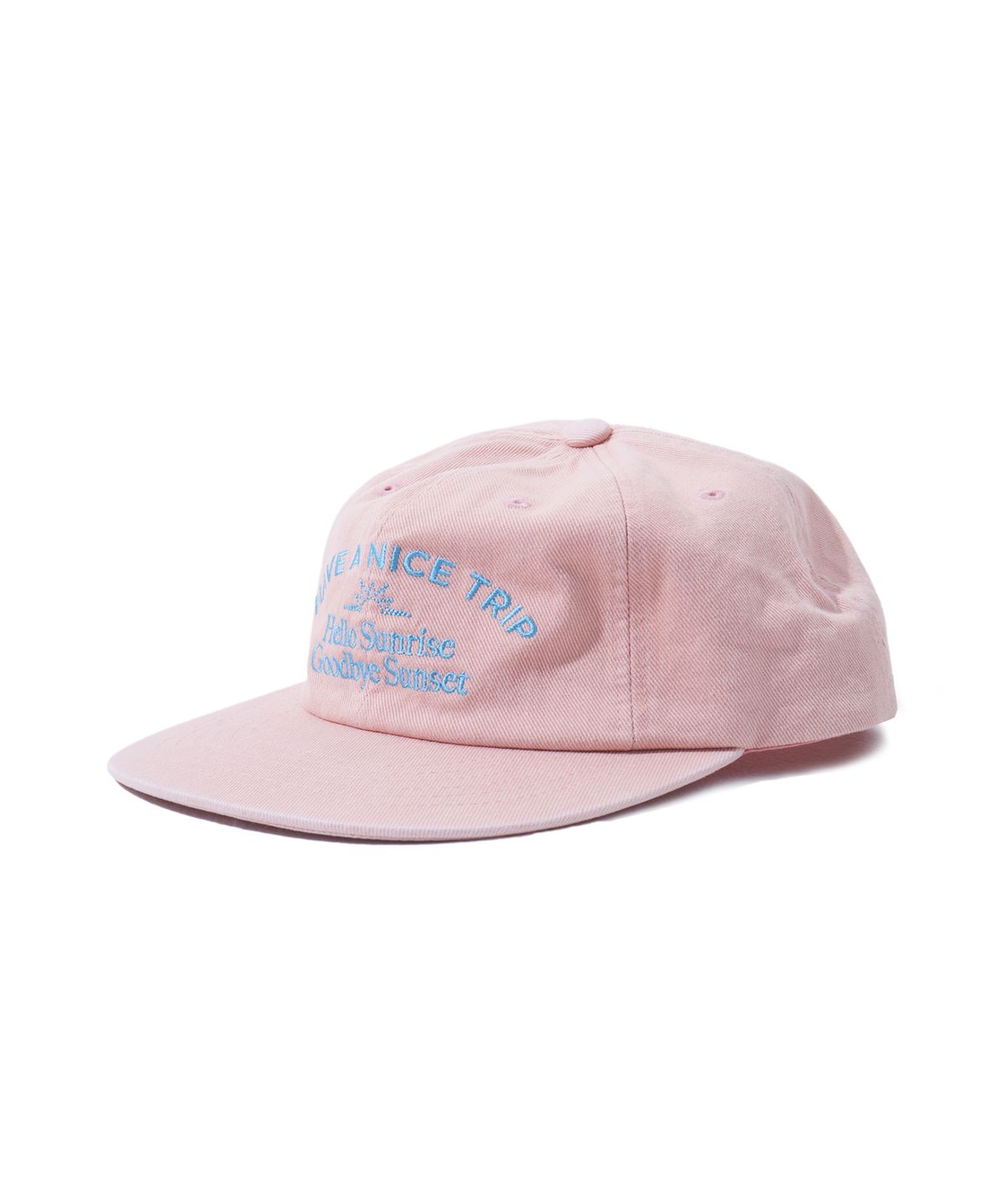헬로 선라이즈(HELLO SUNRISE) Washed Typo Arch Logo 6panel Cap_Coral Pink