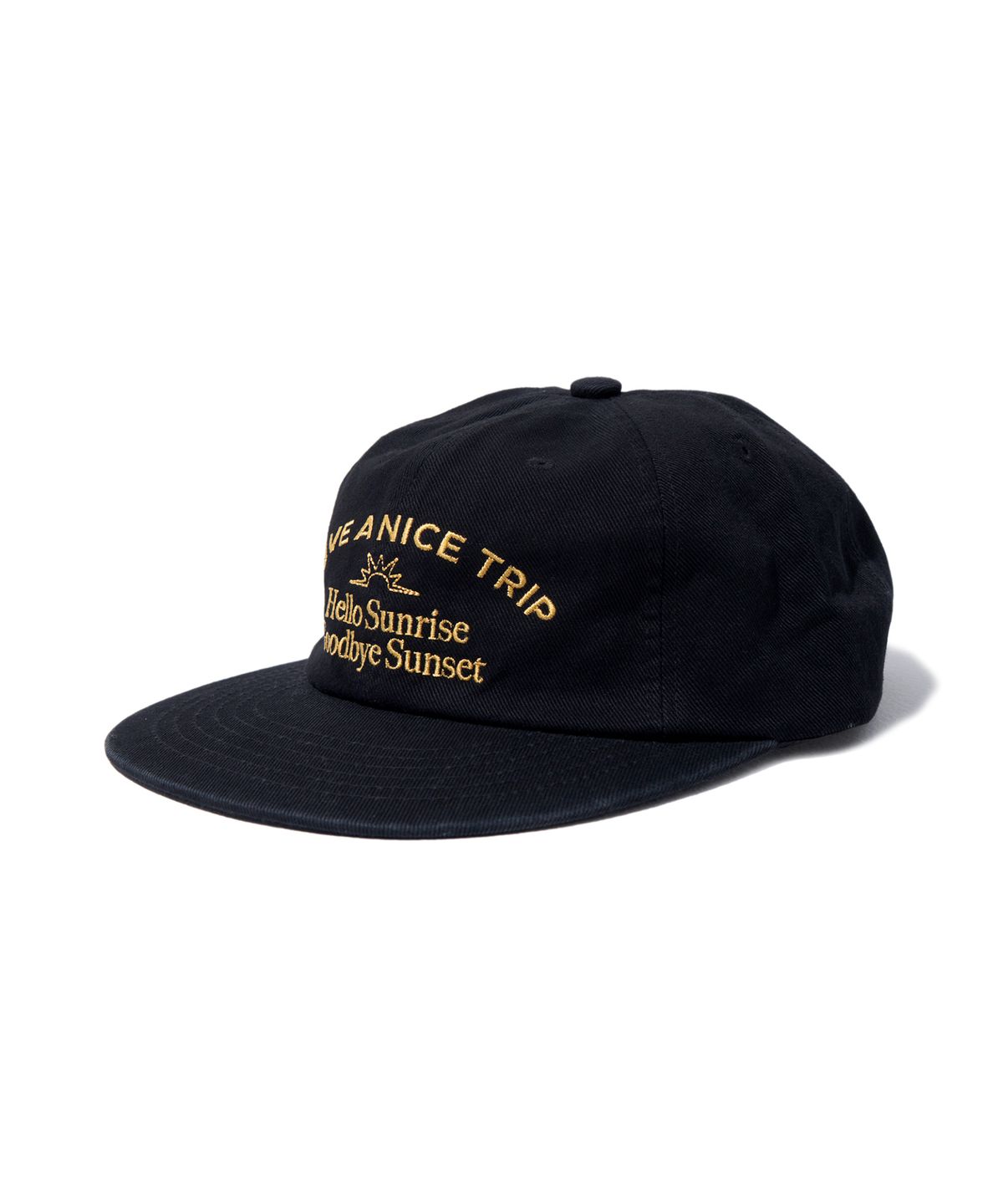 헬로 선라이즈(HELLO SUNRISE) Washed Typo Arch Logo 6panel Cap_Black