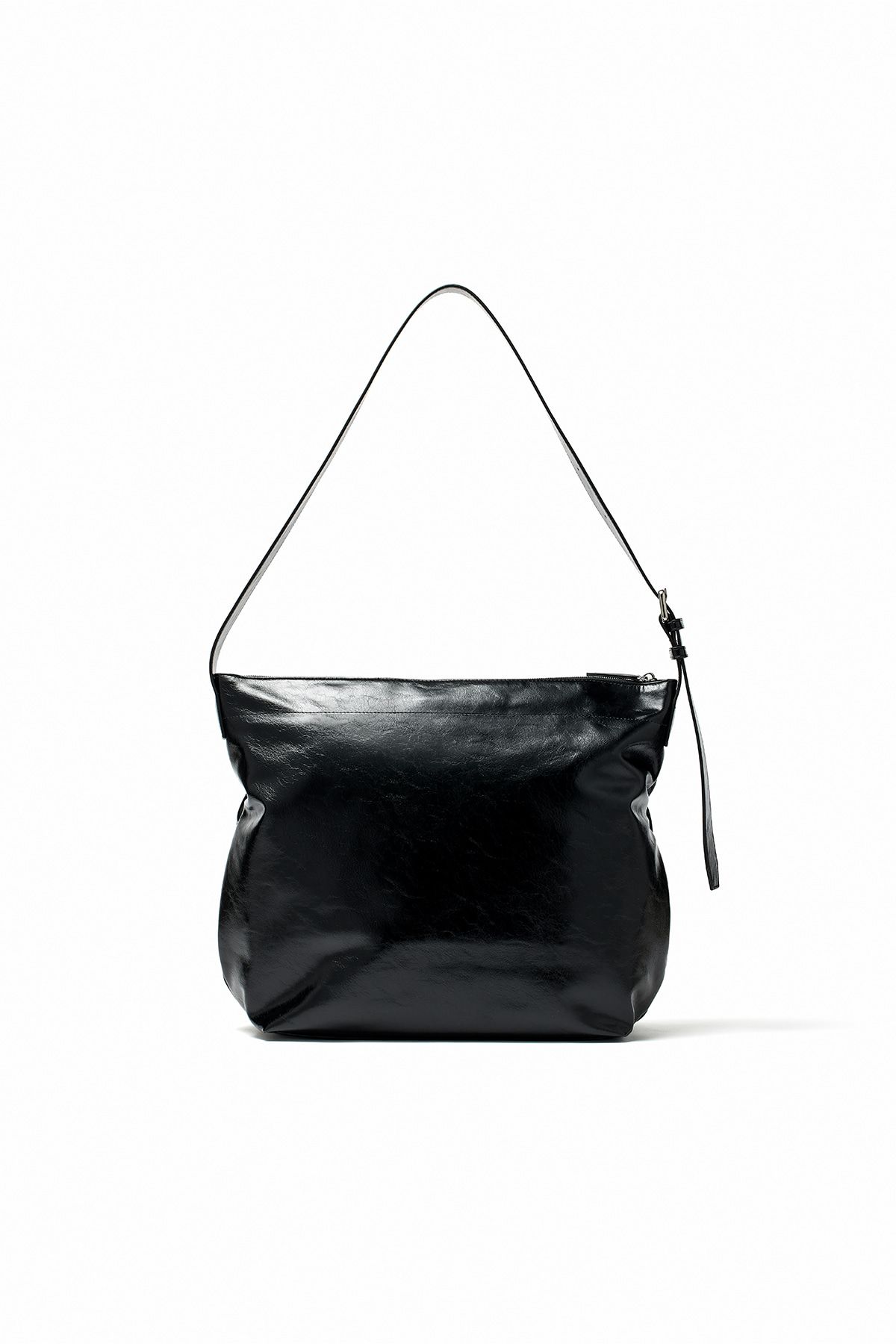 【PRENDA】 LEATHER POCKET SHIRRING RIBBON BAG / 追跡付 MUSINSA | PRENDA LEATHER POCKET SHIRRING RIBBON BAG BLACK