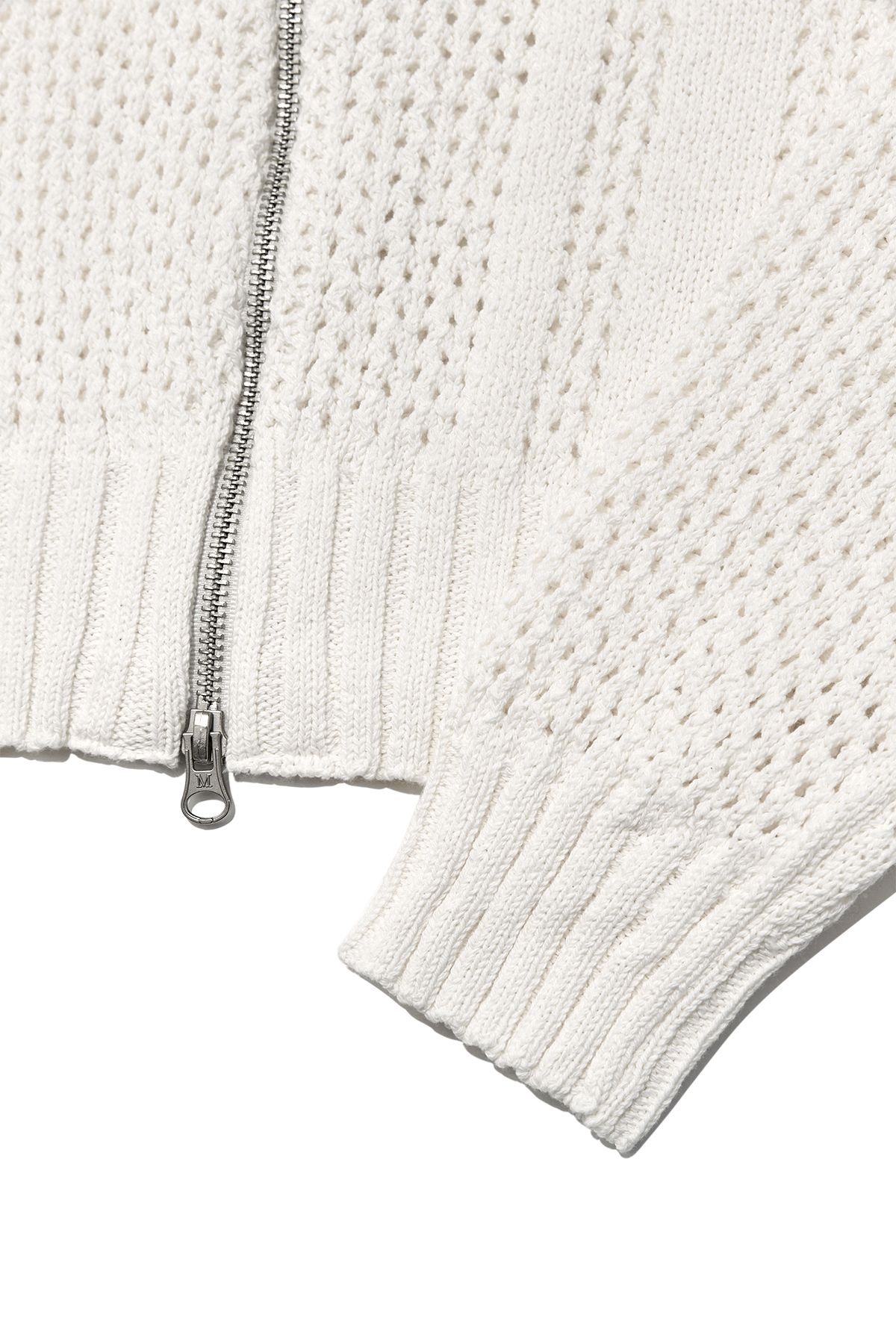 BACK LOGO JACQUARD KNIT ZIP UP FOR MEN IN BLACK – Matin Kim