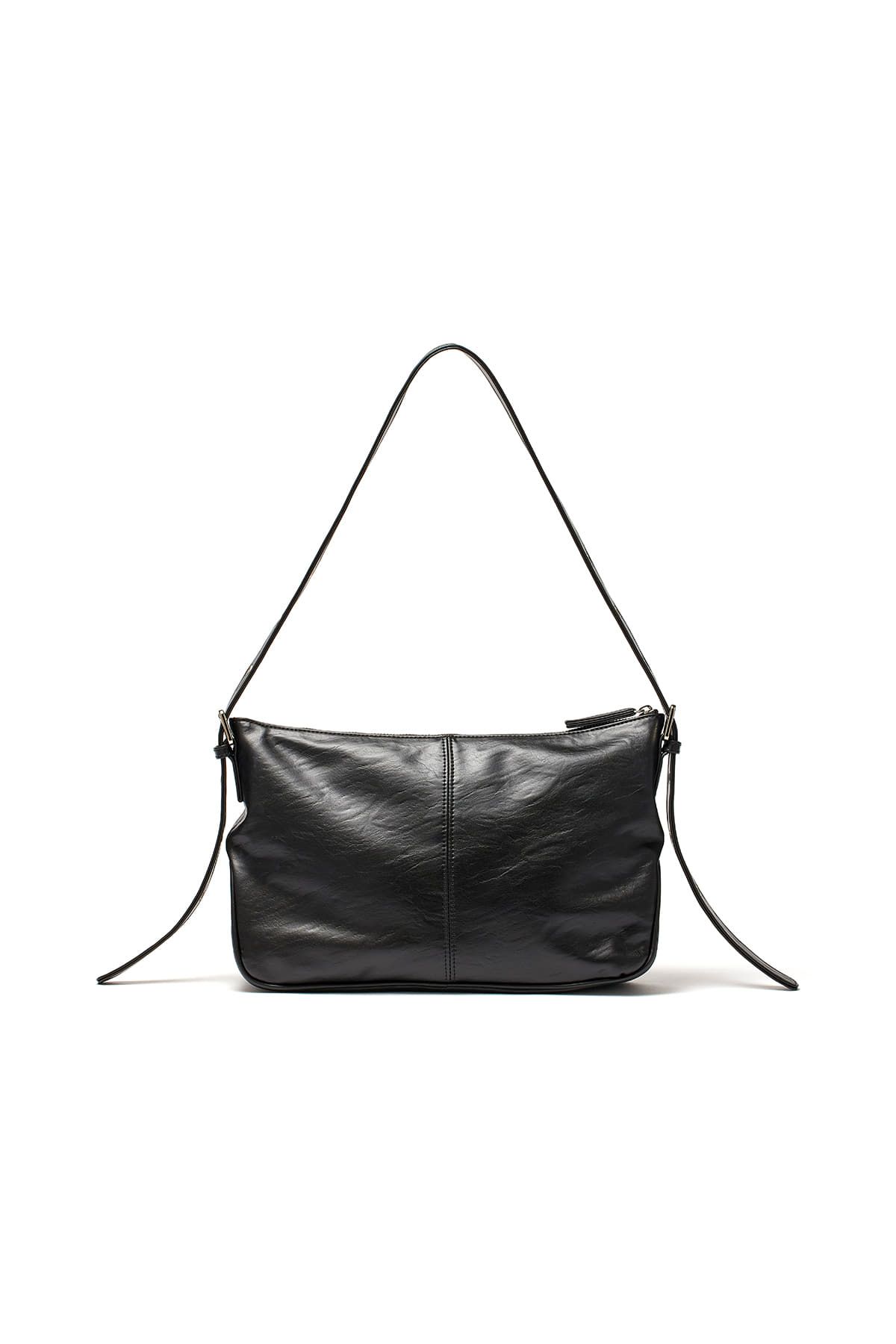 ★Matin Kim★DOUBLE POCKET SHOULDER BAG MUSINSA | MATIN KIM DOUBLE POCKET SHOULDER BAG IN BLACK