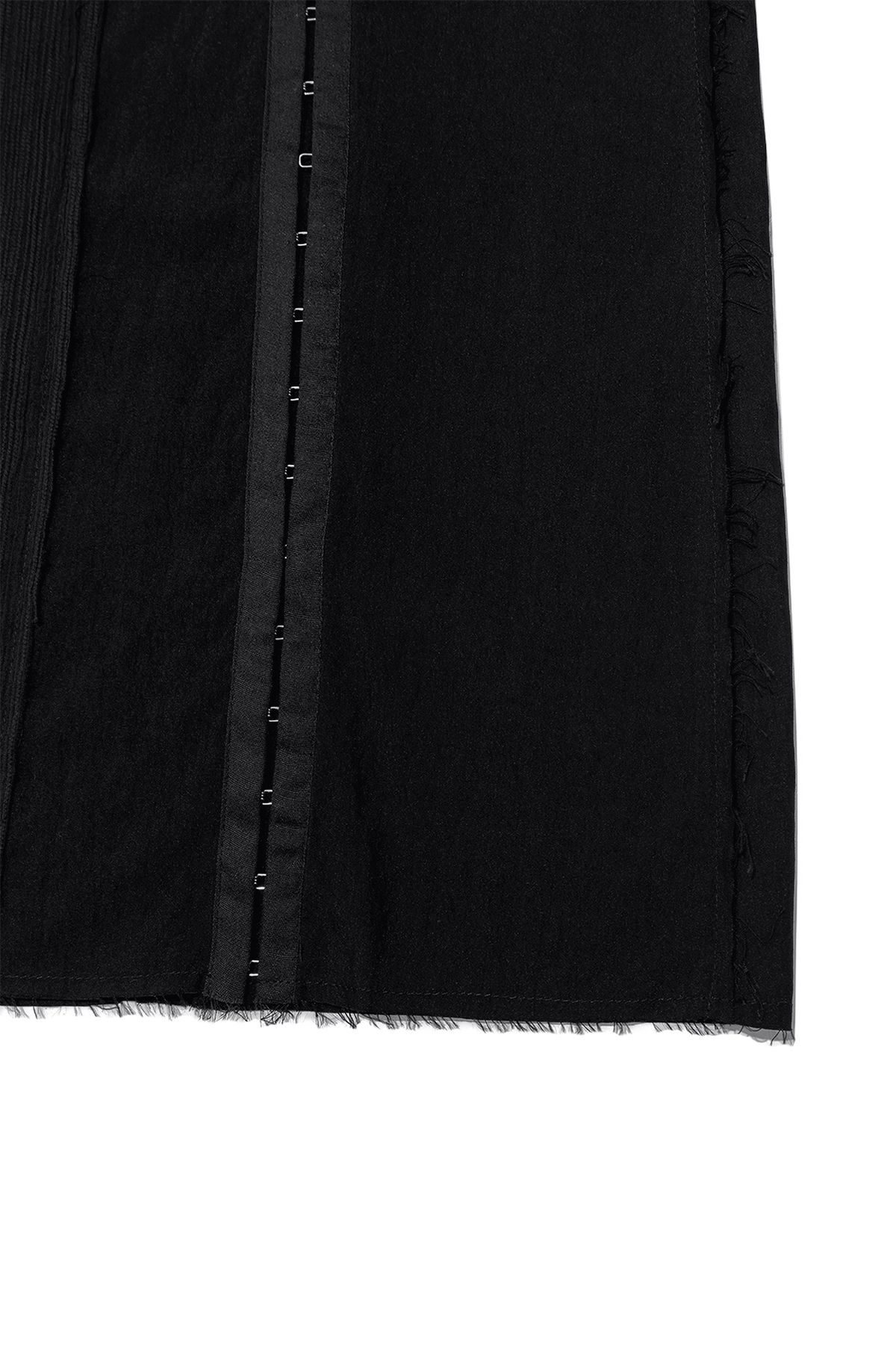無料配送 ◆ MATIN KIM ◆ HOOK AND EYE STRING LONG SKIRT MUSINSA | MATIN KIM HOOK AND EYE STRING LONG SKIRT IN BLACK