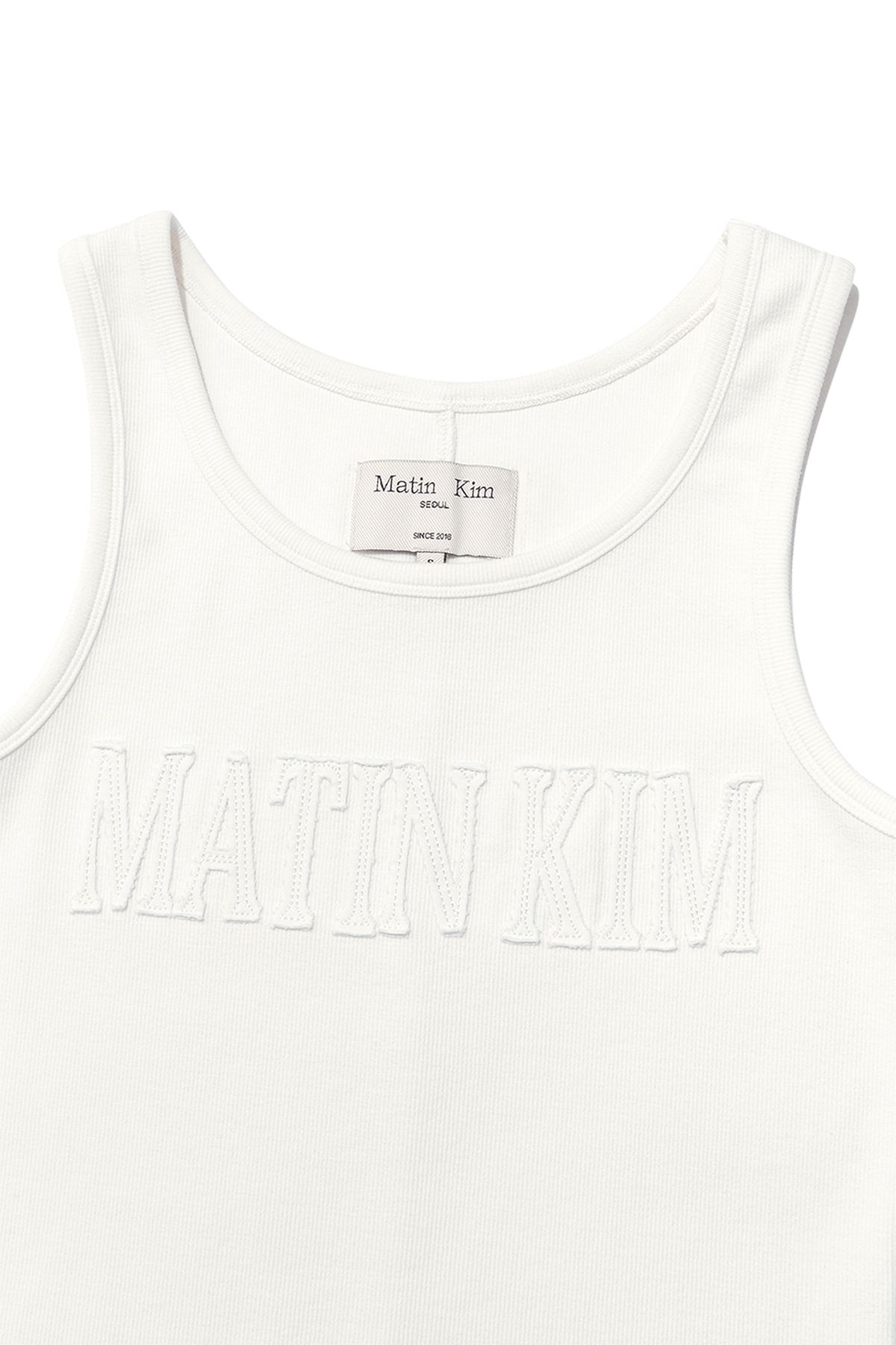 無料配送 ◆MATIN KIM ◆ LOGO APPLIQUE SLIM TANK TOP MK2534TS045MBB_3.jpg