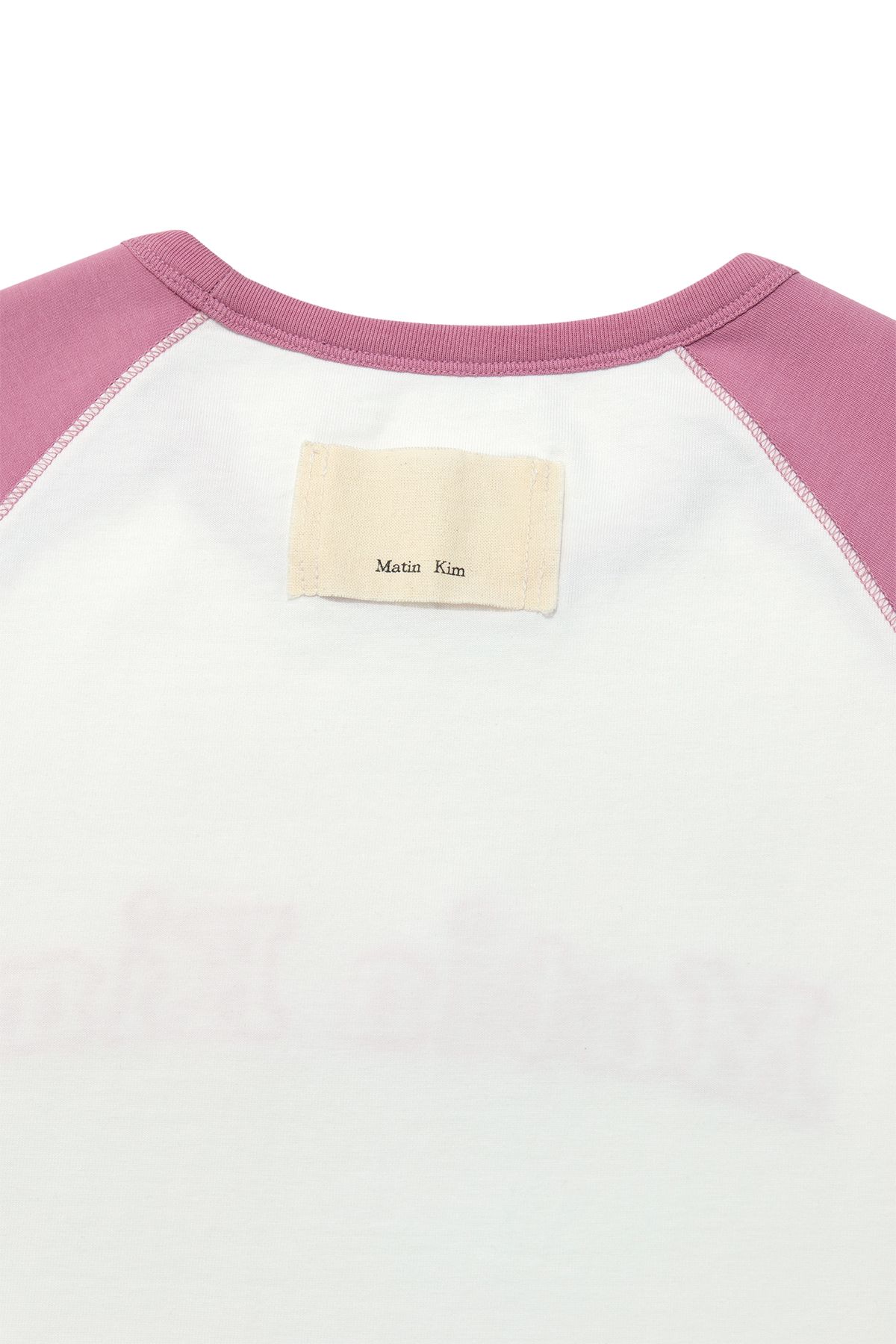 ◆正規品◆MATIN KIM FLOWER STITCH RAGLAN LOGO TOP◆関税込◆ MUSINSA公式 | MATIN KIM FLOWER STITCH RAGLAN LOGO TOP IN BLACK