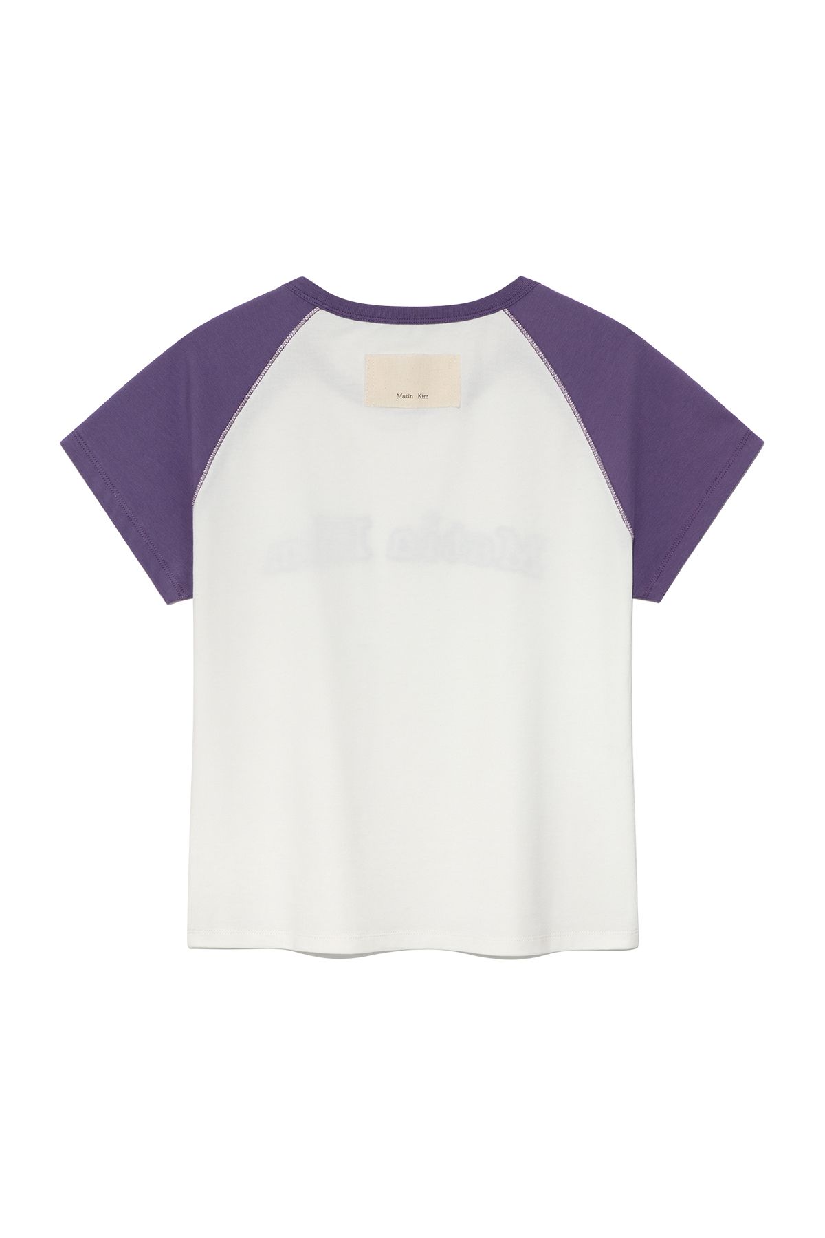 ◆正規品◆MATIN KIM FLOWER STITCH RAGLAN LOGO TOP◆関税込◆ FLOWER STITCH RAGLAN LOGO TOP IN BLACK – Matin Kim