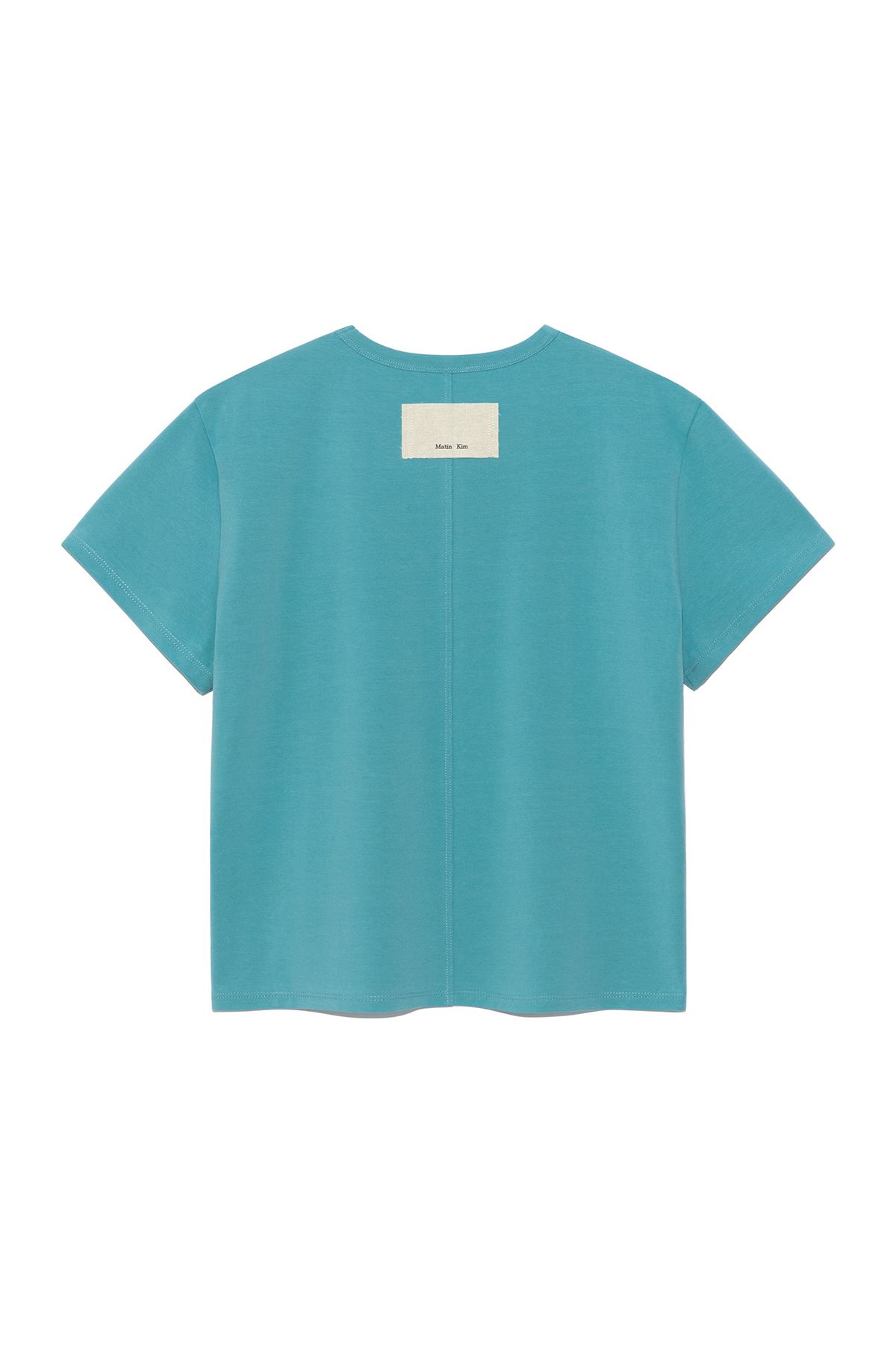 MUSINSA | MATIN KIM STITCH PRINTING DETAIL CROP TOP IN