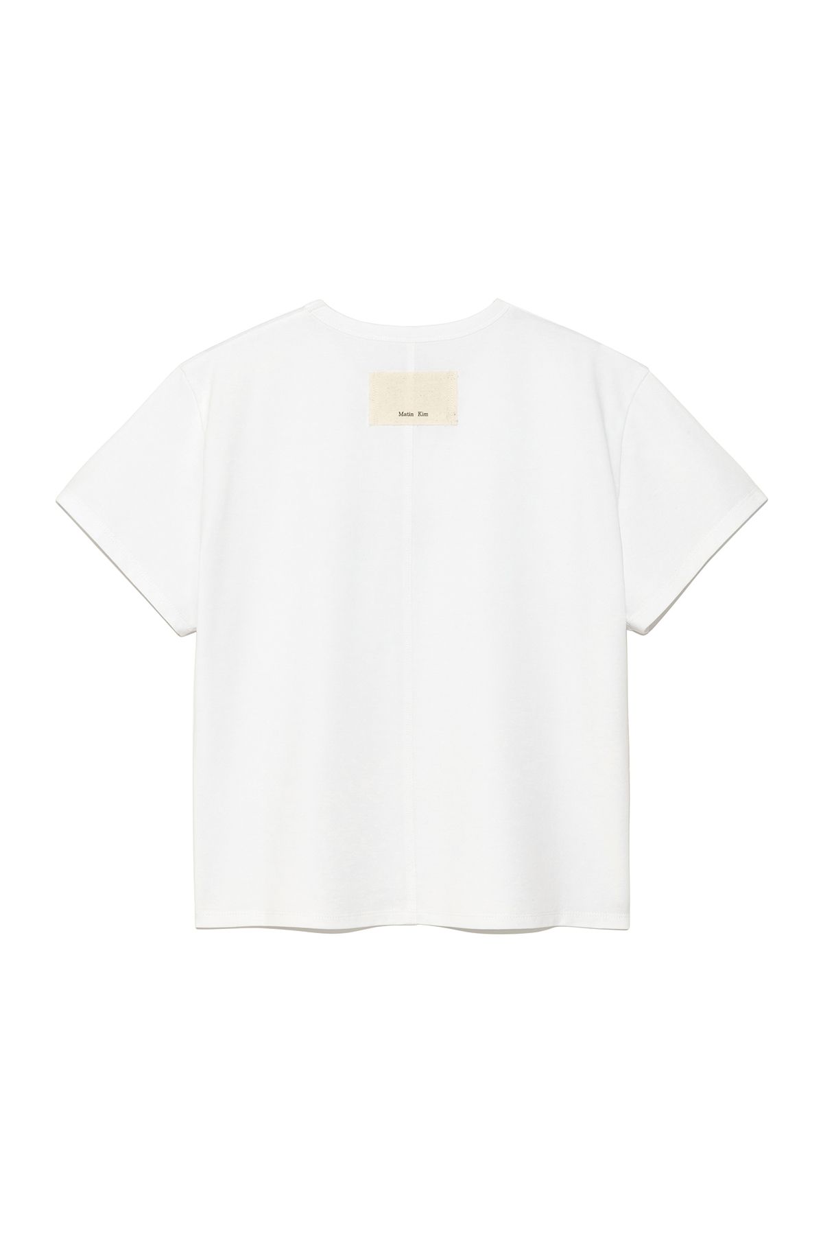 無料配送 ◆MATIN KIM ◆ STITCH PRINTING DETAIL CROP TOP STITCH PRINTING DETAIL CROP TOP IN WHITE – Matin Kim