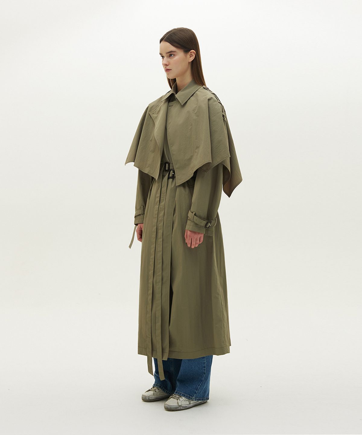 므아므(MMAM) Cape trench coat