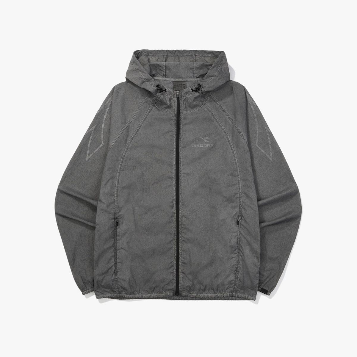 디아도라(diadora) 가먼트다잉 러닝 우븐 라이트 자켓 GREY
