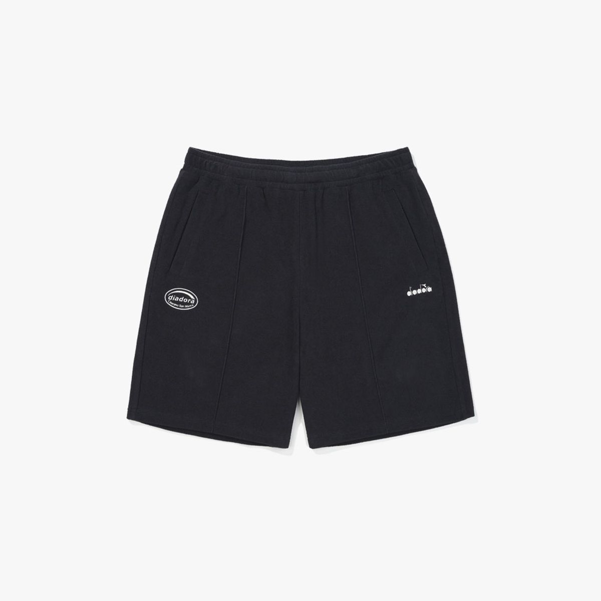 디아도라(diadora) 테리 4부 하프팬츠 NAVY