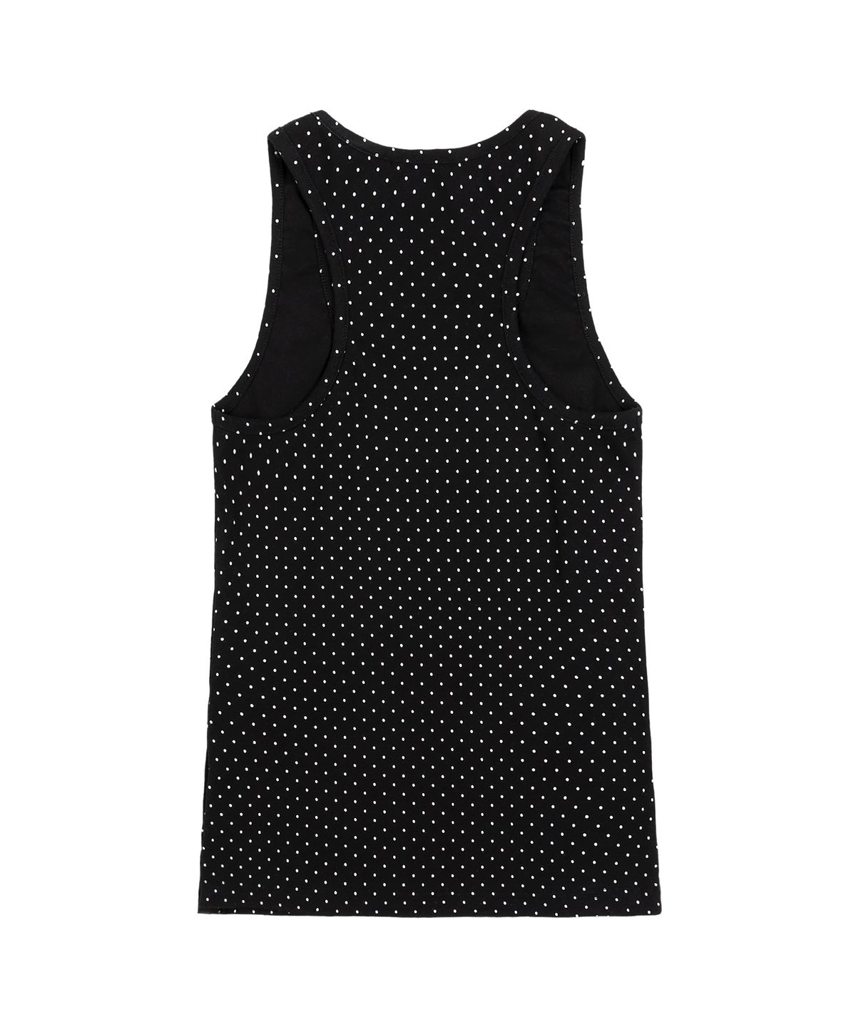 팬시클럽(FANCY CLUB) 도트 버튼 슬리브리스 (BLACK) F25QB130