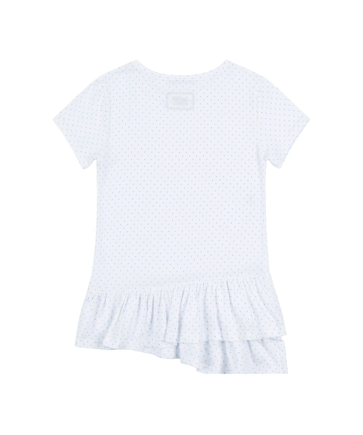 팬시클럽(FANCY CLUB) 프릴 레이어드 도트 티 (WHITE) F25QB128