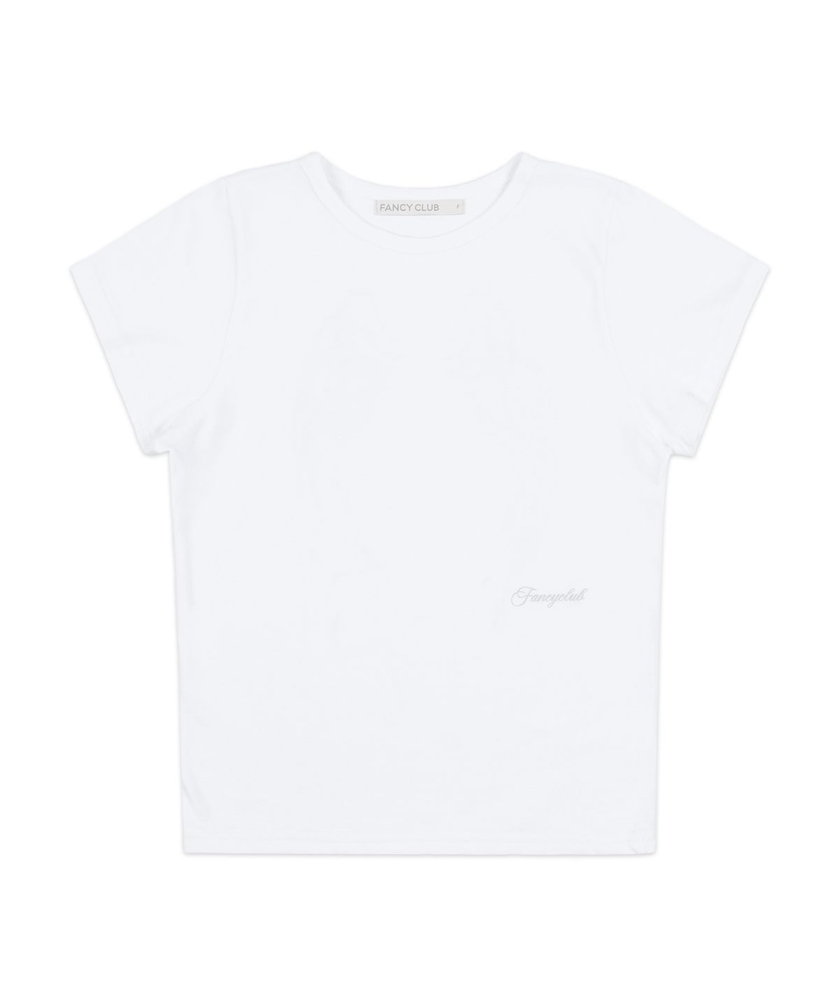 팬시클럽(FANCY CLUB) 리버스 오브 헤븐 크롭 티 (GRAY) F25QB135
