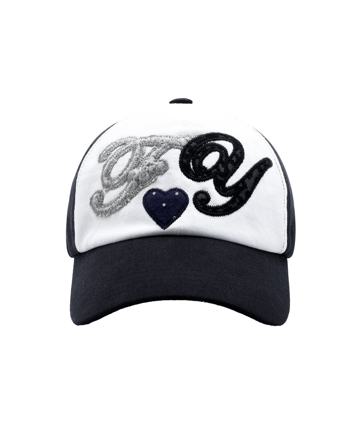 팬시클럽(FANCY CLUB) FY 패치 블록 볼캡 (NAVY) F25QE994