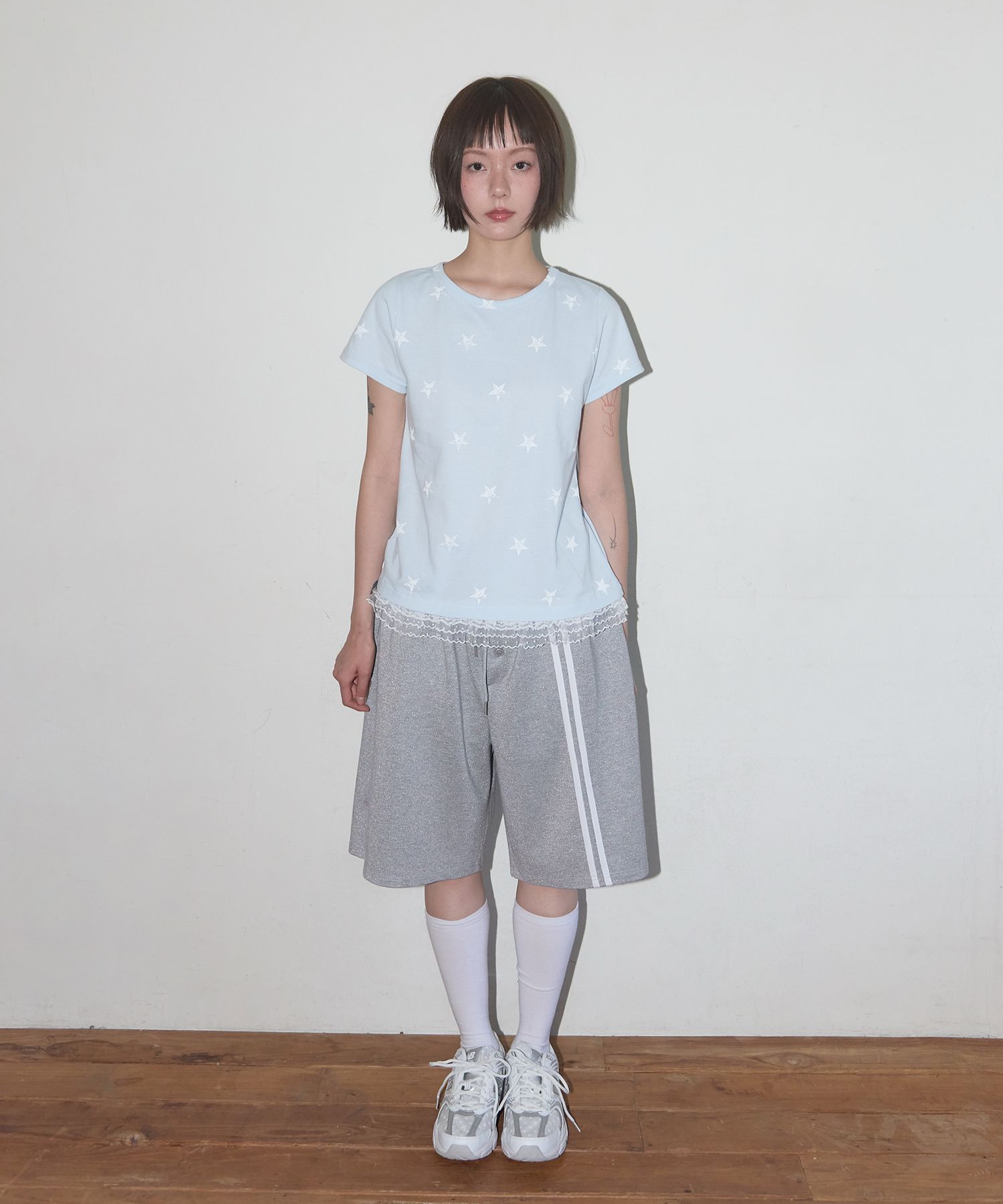 [FANCY CLUB] Race Star Layered Tee /追跡付 MUSINSA公式 | FANCY CLUB Race Star Layered Tee (SKY BLUE