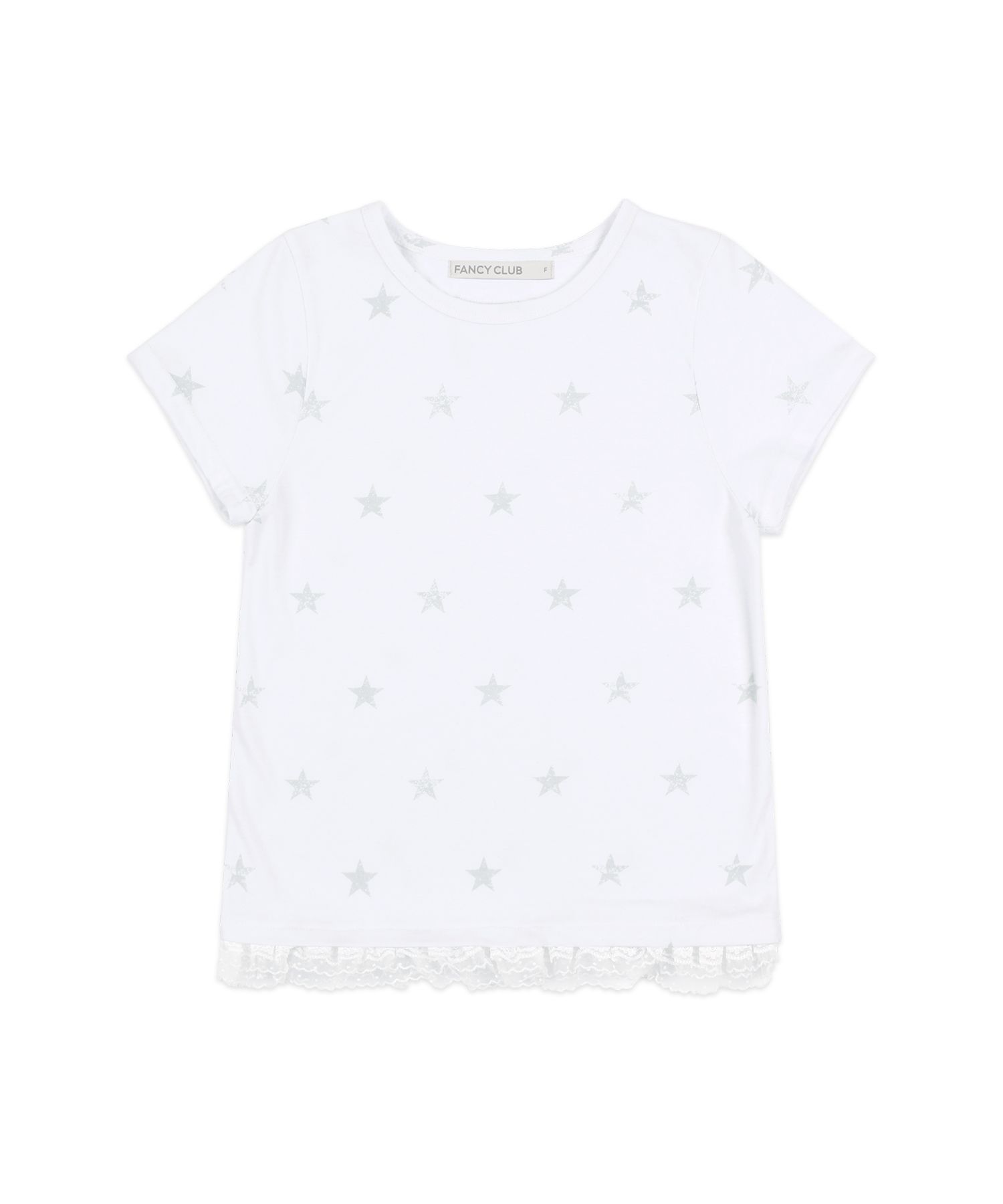 ■FANCY CLUB■ LACE STAR LAYERED TEE (3色) Lace Star Layered Tee (Black) F25QB118 - FANCY CLUB | 60
