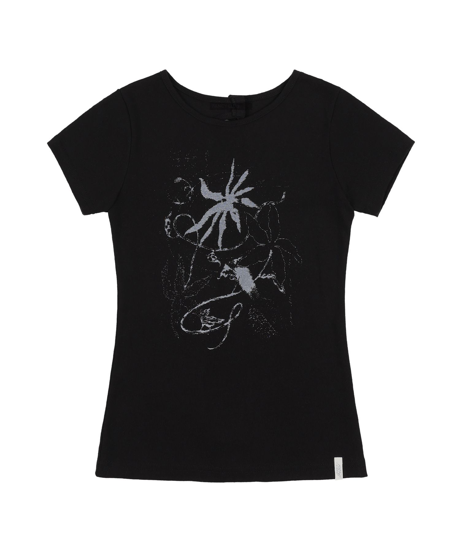 ★FANCYCLUB★BACK SLIT BUTTON TEE (BLACK)★正規品/直送料込 MUSINSA公式 | FANCY CLUB Back Slit Button Tee (BLACK) F25QB126