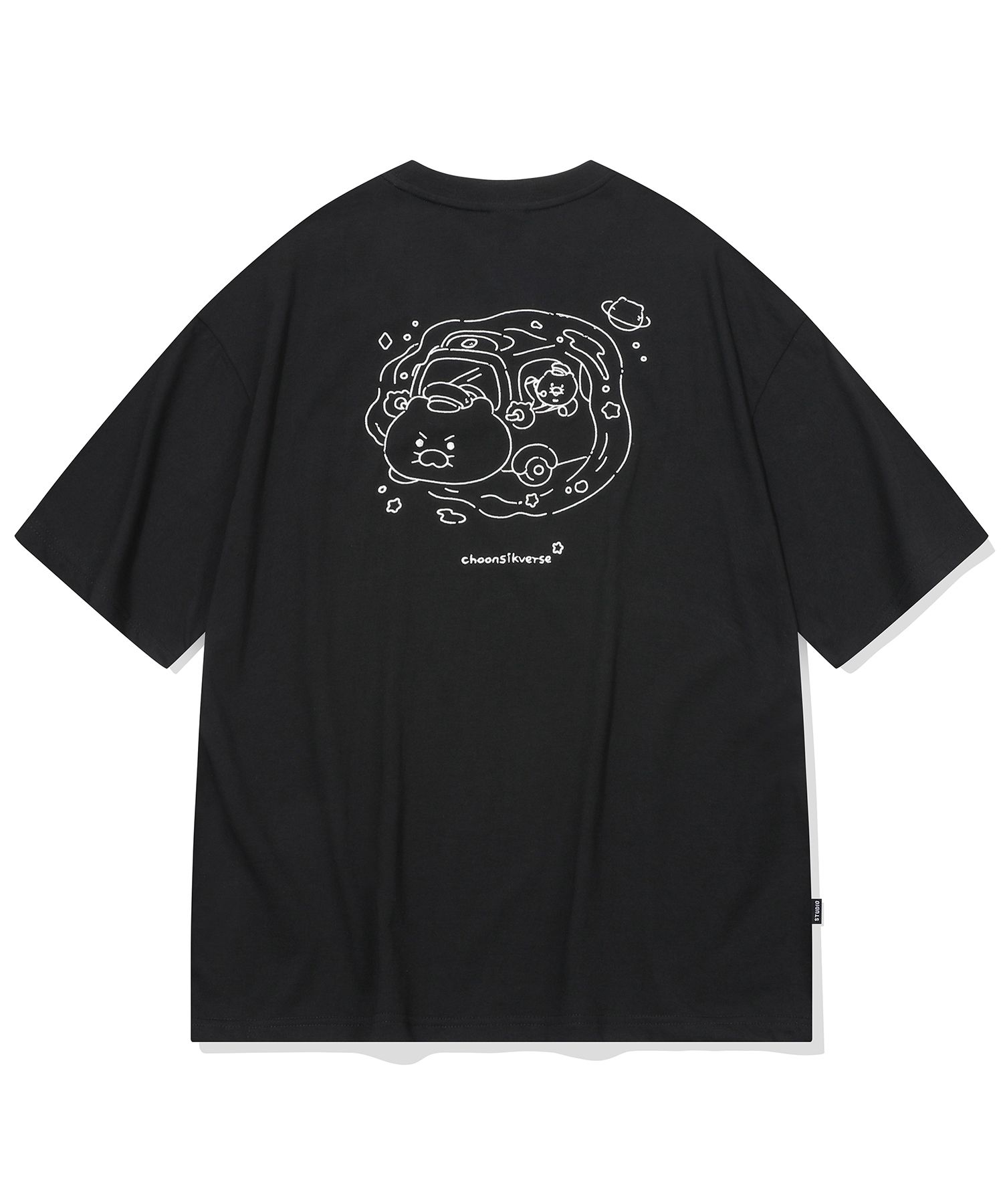 CPGN STUDIOのUniverse Chunshik Embroidered Short Sleeve MUSINSA | CPGN STUDIO [CPGN x Kakao Friends] Universe