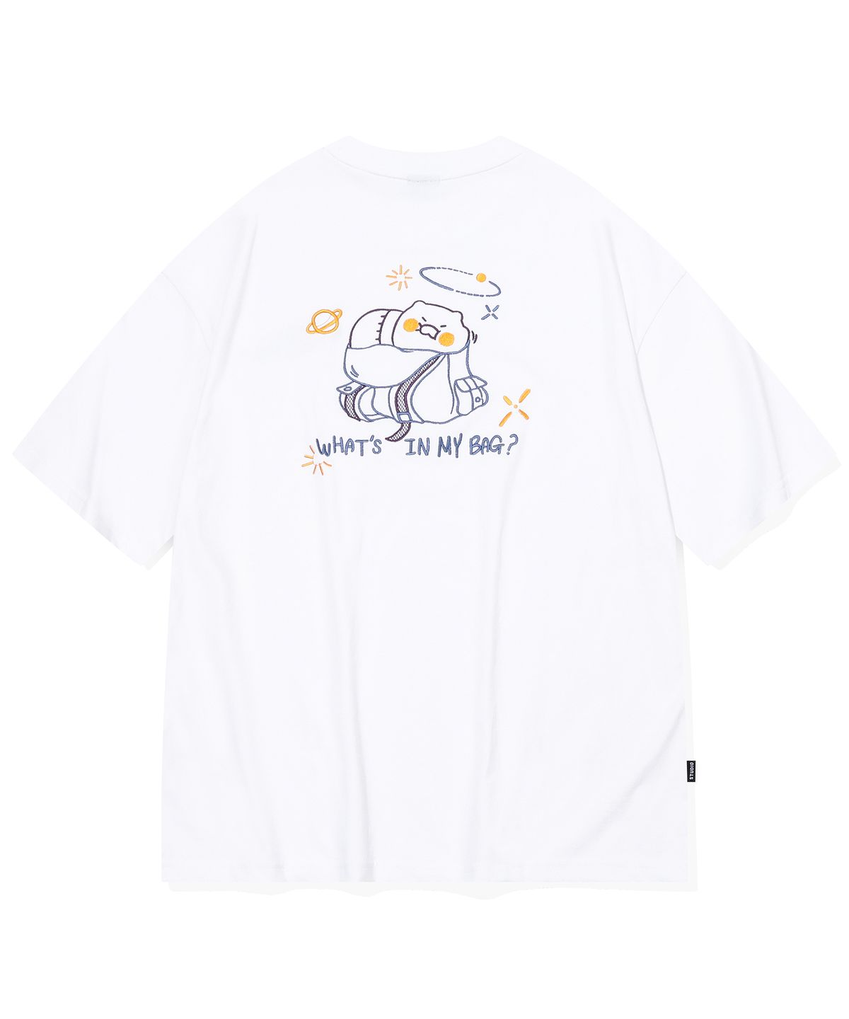 꼼파뇨(CPGN STUDIO) [CPGN X 카카오프렌즈] 춘식백 자수 반팔티 화이트