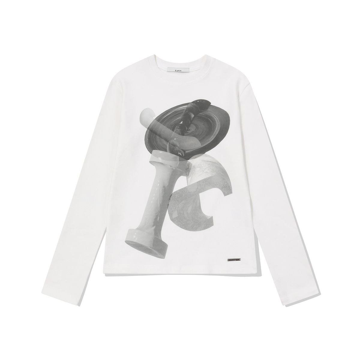 이지킴(EZKIM) GEOMETRY SLEEVE T-SHIRT