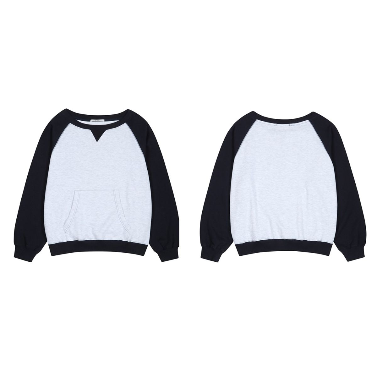 이지킴(EZKIM) RAGLAN POCKET SWEATSHIRT
