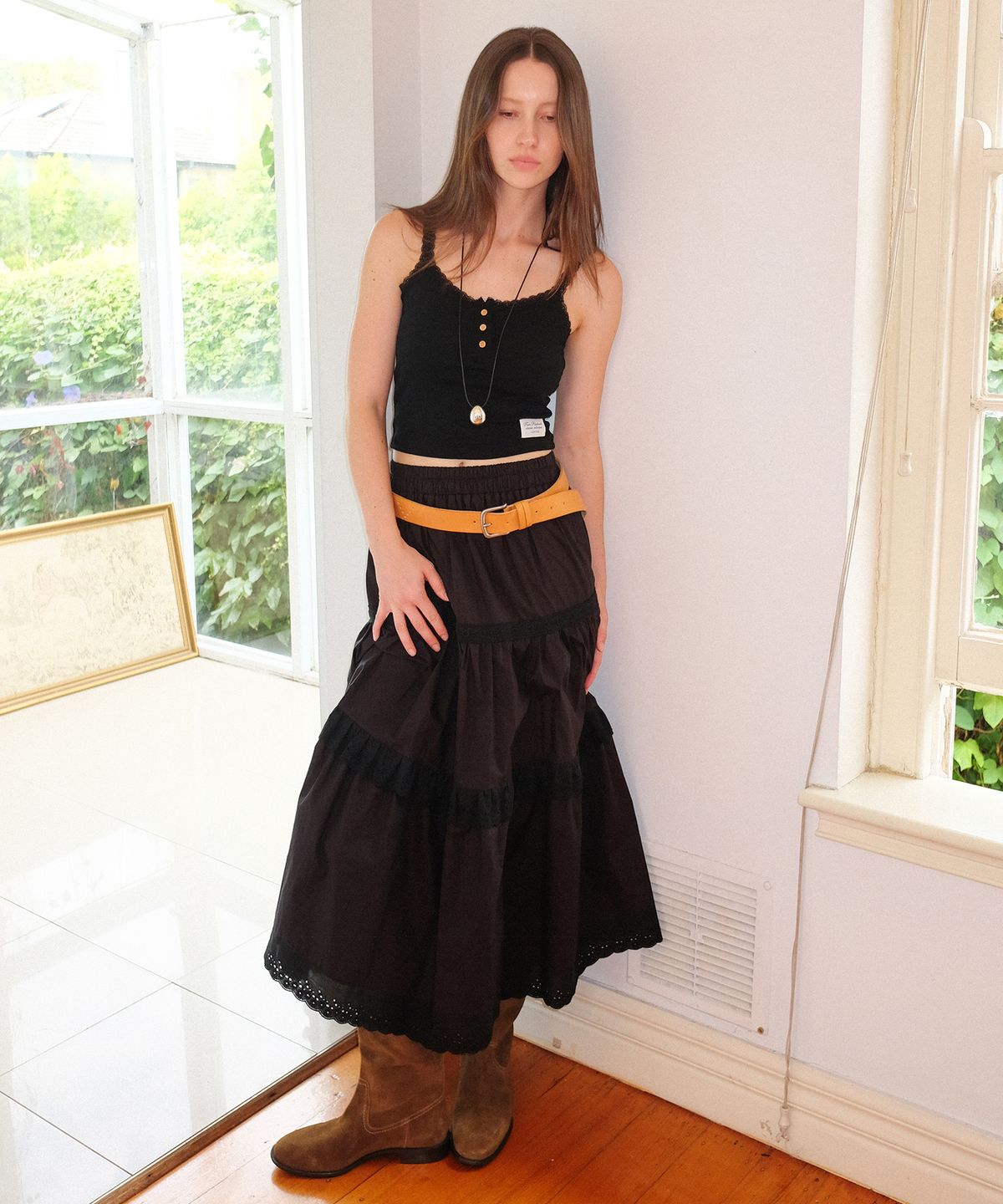 하케쉬(HACKESCH) Maria Skirt_Black