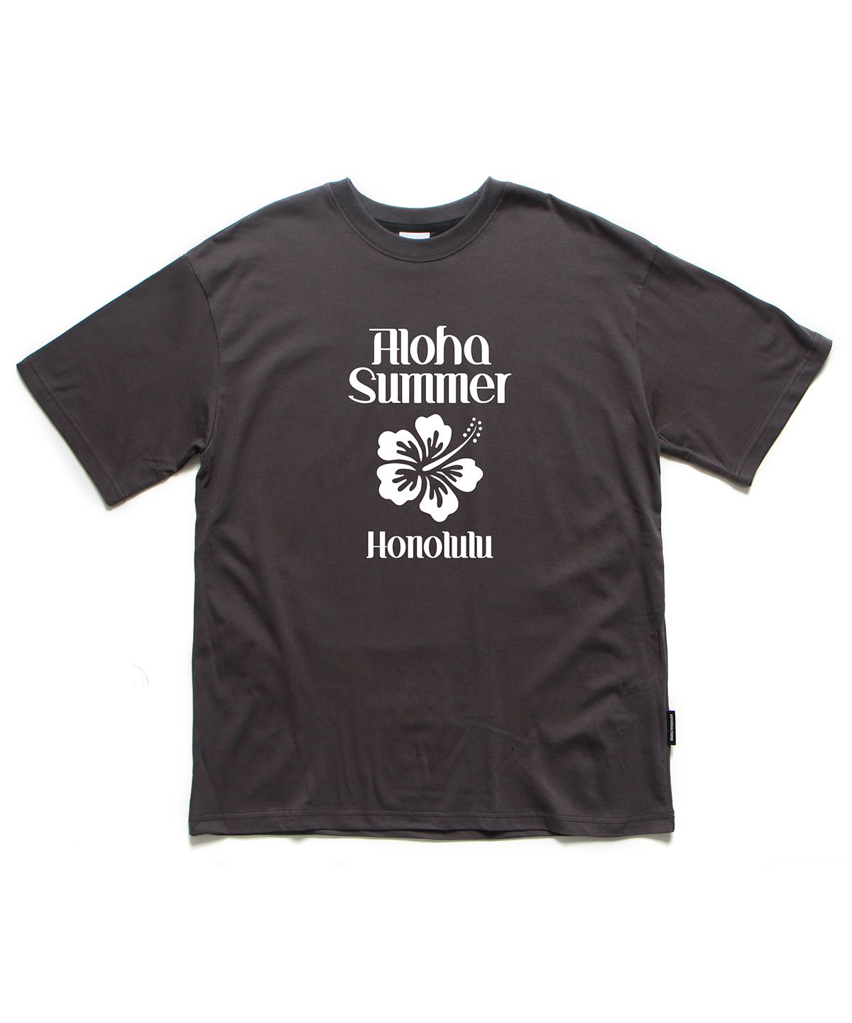 앱놀머씽(ABNORMALTHING) 알로하 오버핏 티셔츠 블루 (ALOHA T-SHIRT BLUE)