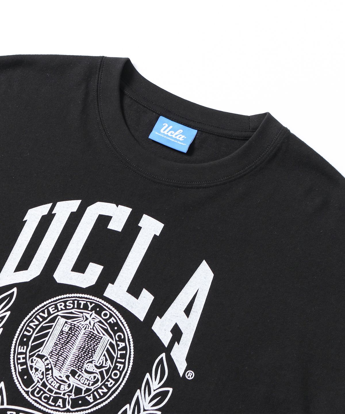 유씨엘에이(UCLA) 여성 크레스트 빅로고 크롭 오버핏 티셔츠[BLACK](UB5ST51)