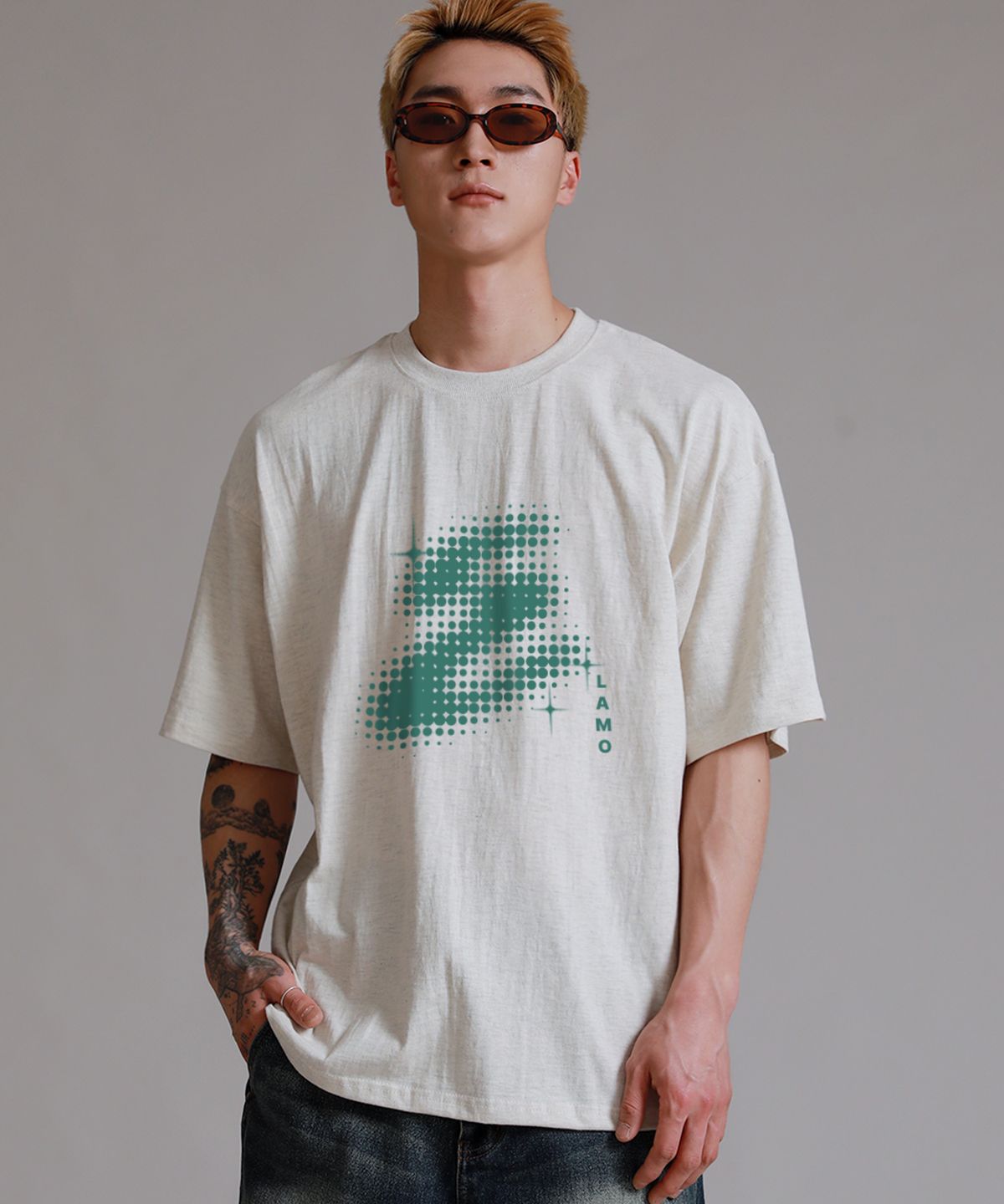 라이크더모스트(LIKE THE MOST) 스타원 오버핏 반팔 티셔츠 4colors