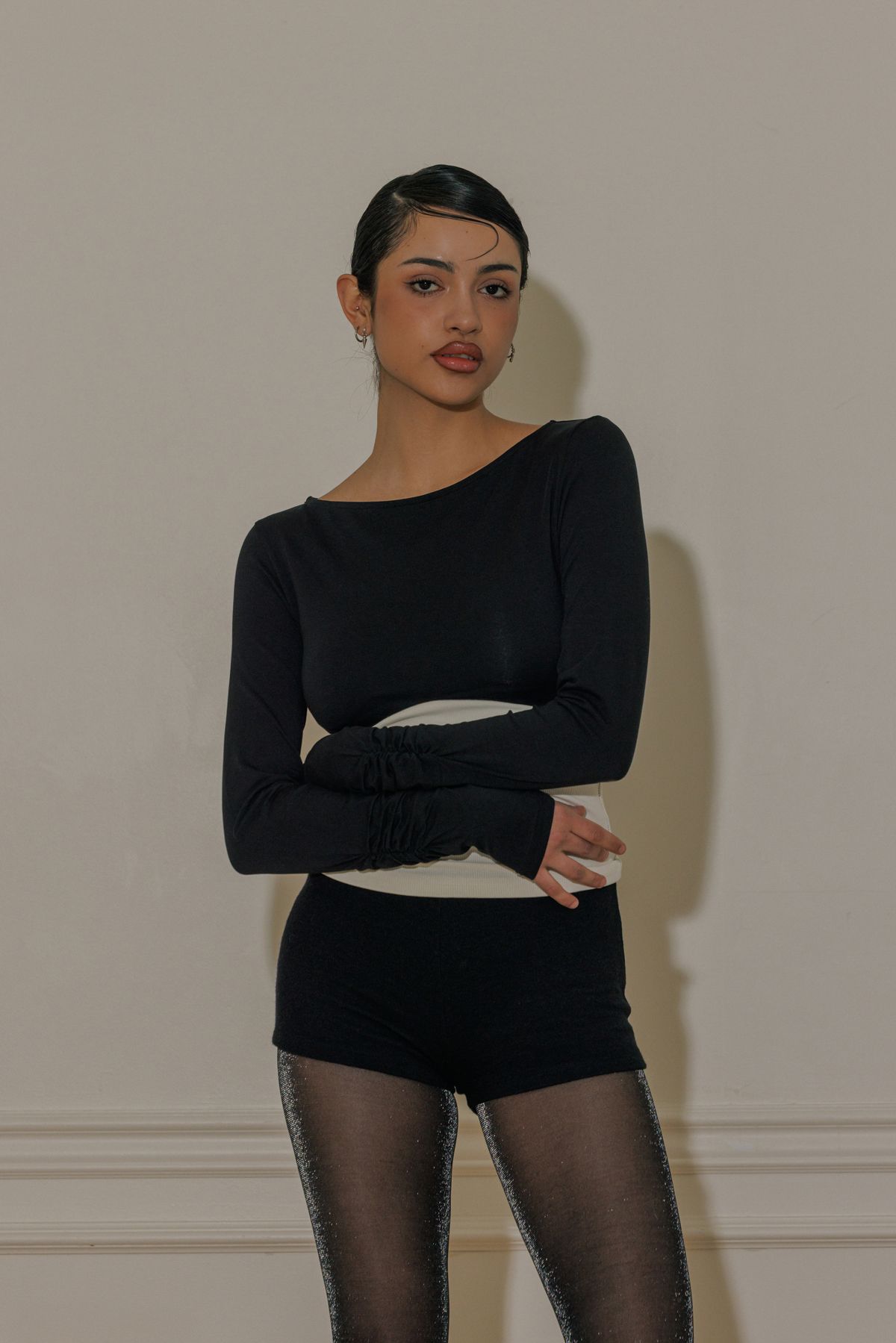 피프트 에일리어스(FIFTHALIAS) Liv boat neck tee Black