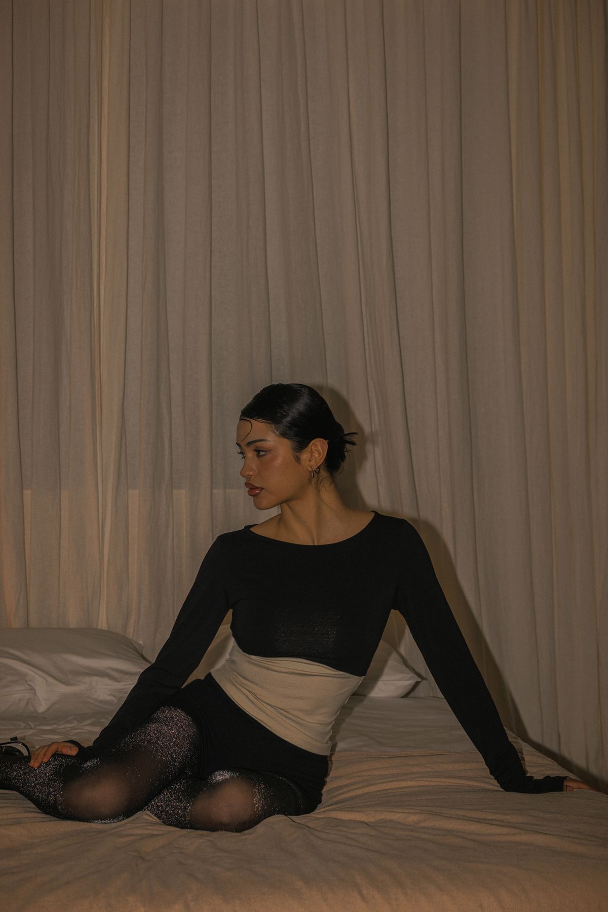 피프트 에일리어스(FIFTHALIAS) Liv boat neck tee Black
