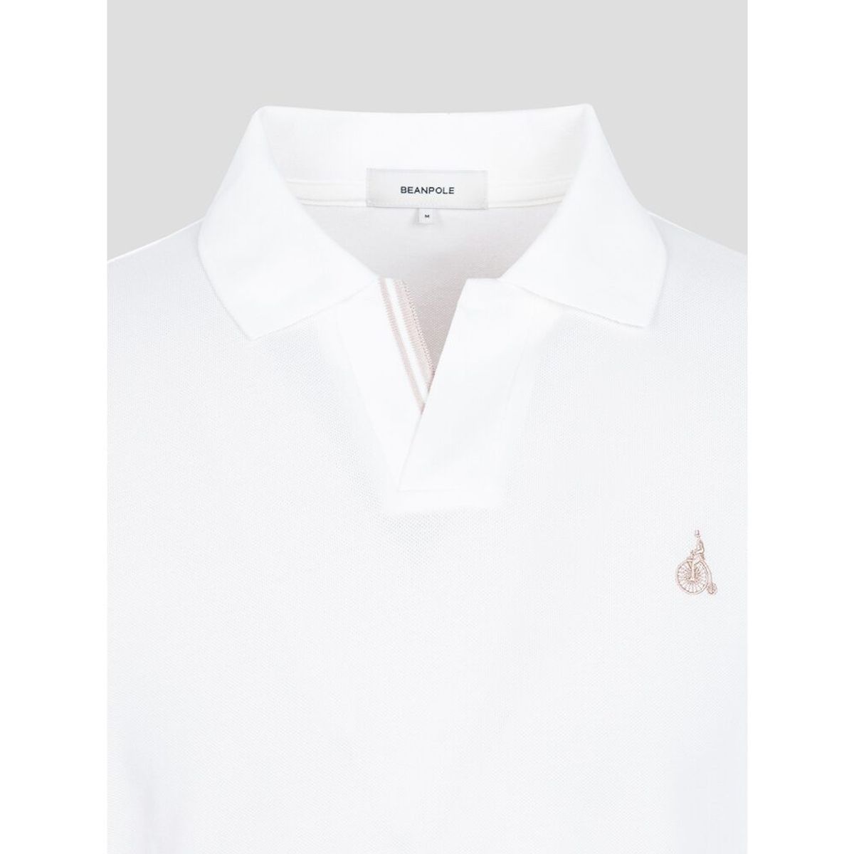 빈폴 멘(BEANPOLE MEN) 오픈 칼라넥 반소매 티셔츠  화이트